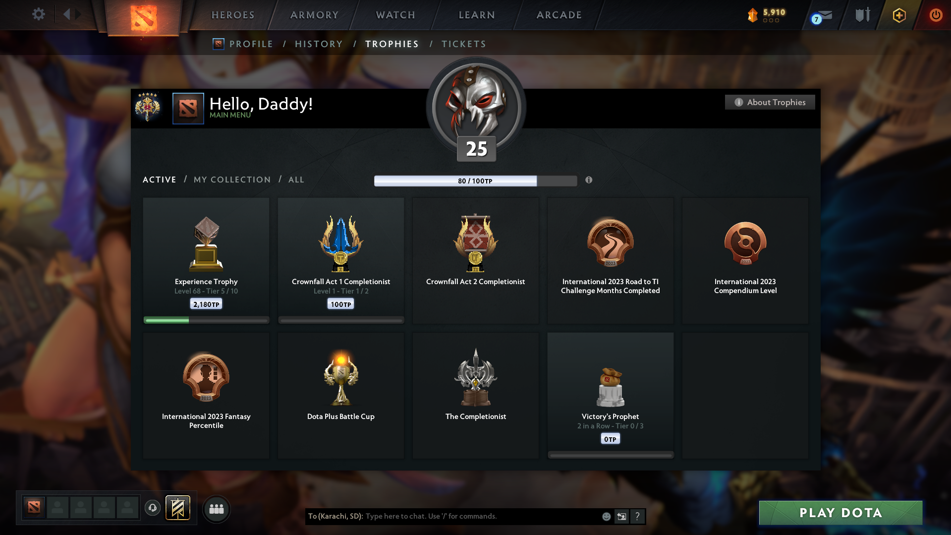 Legend V | MMR: 3596 - Behavior: 10957 - Communication: 10957