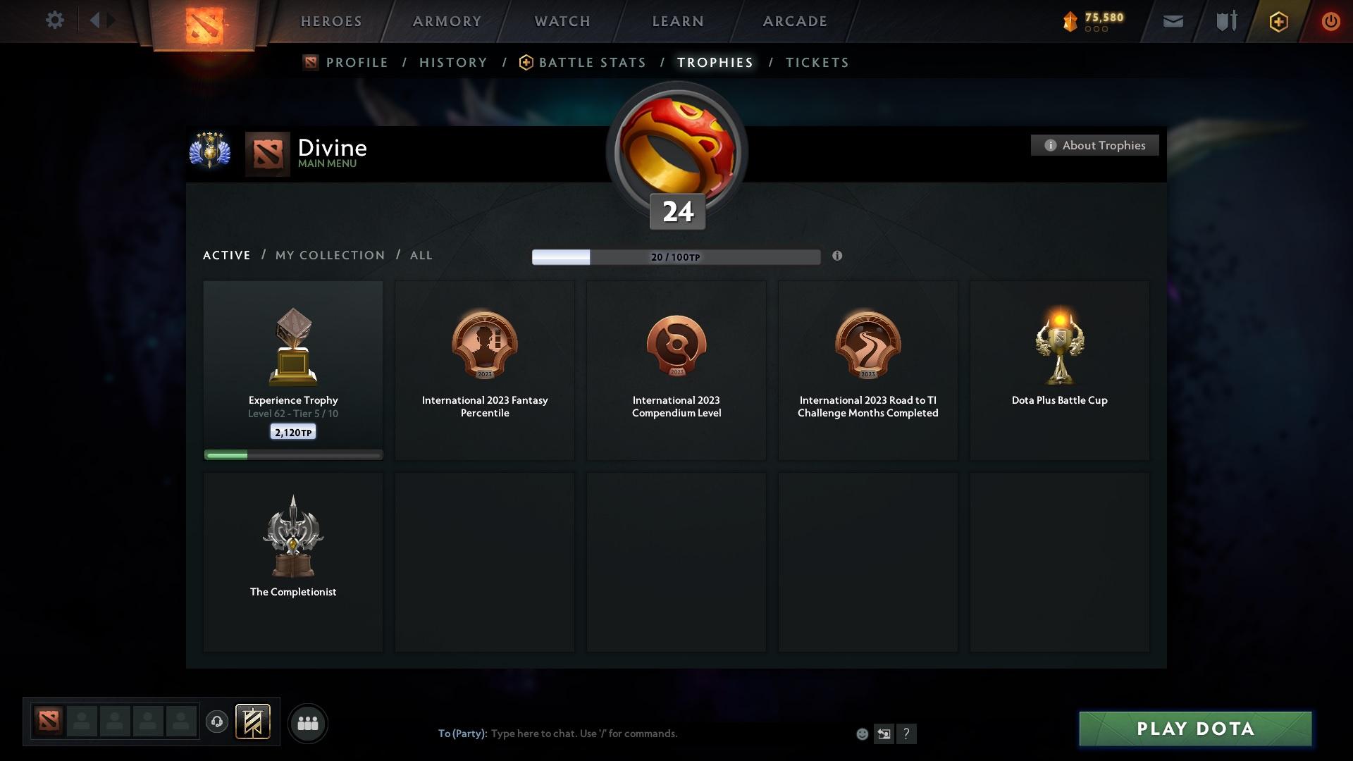 Divine V | MMR: 5462 - Behavior: 10624 - Communication: 10621