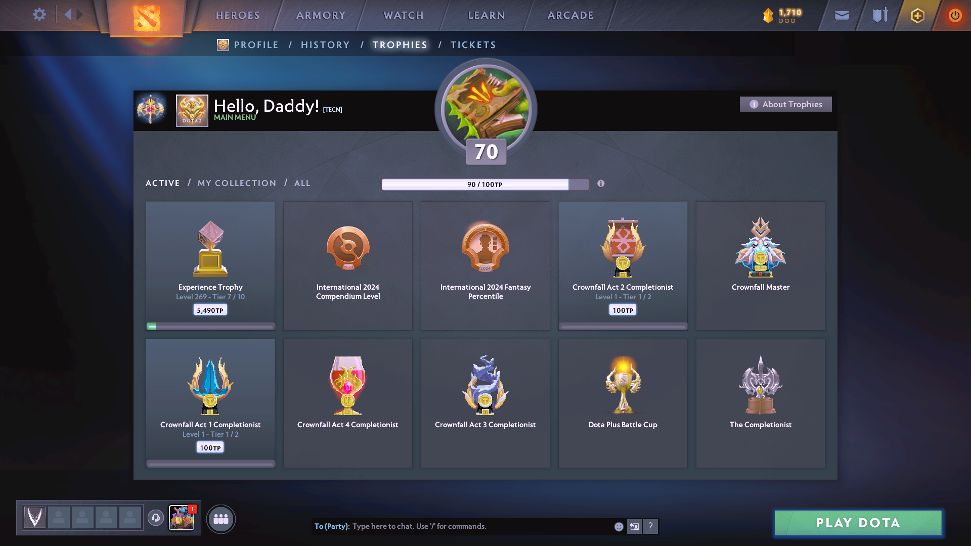 Legend I | MMR: 3103 - Behavior: 12000 - Communication: 12000