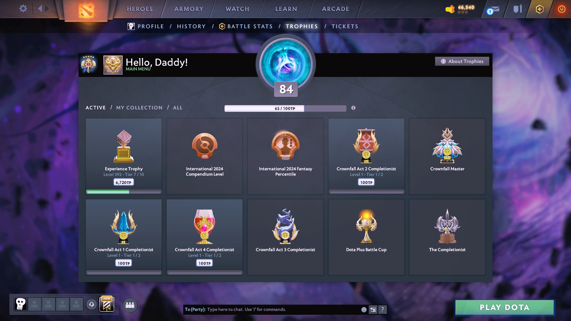 Legend V | MMR: 3689 - Behavior: 11490