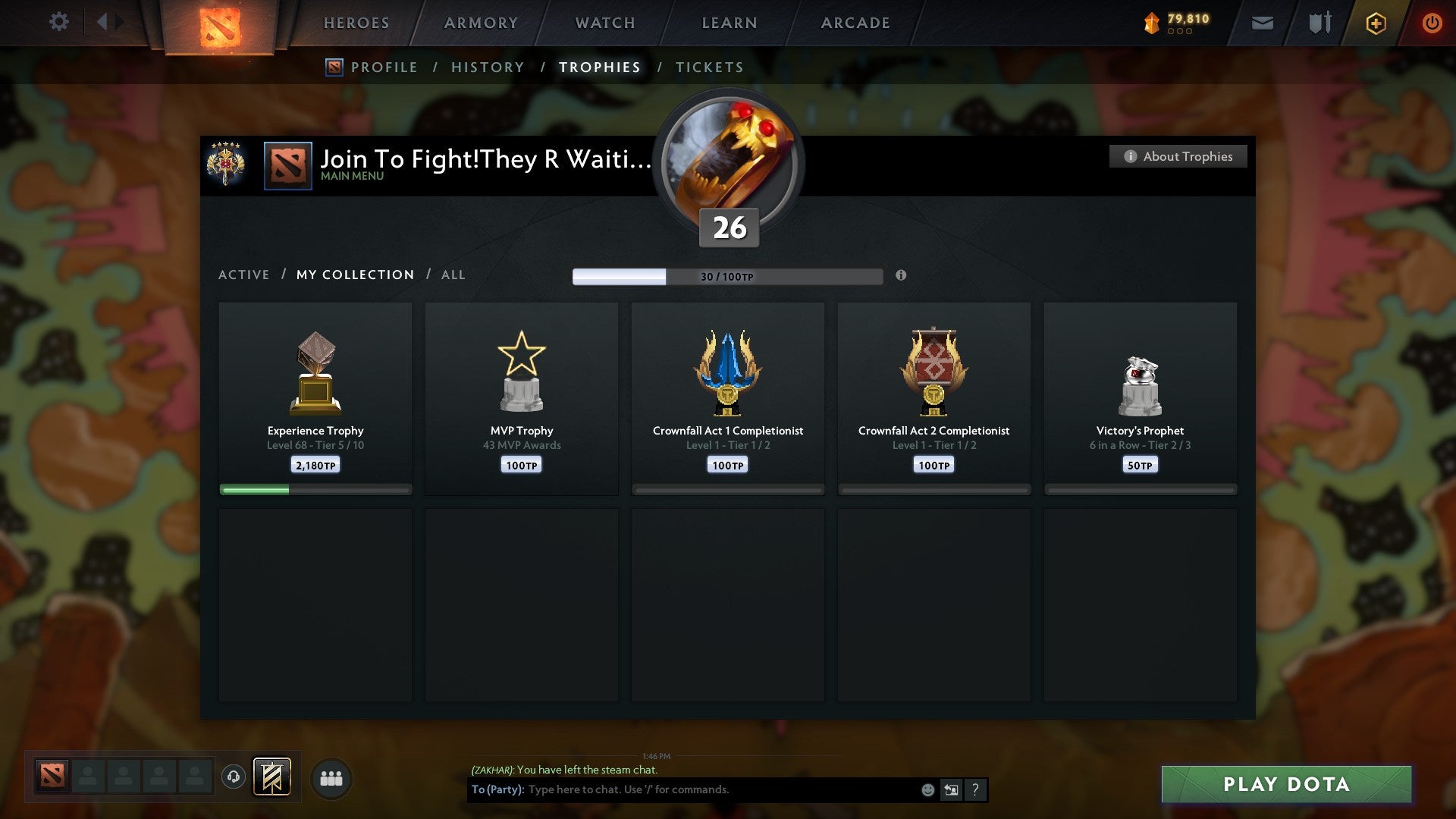 Legend V | MMR: 3551 - Behavior: 9496 - Communication: 9496