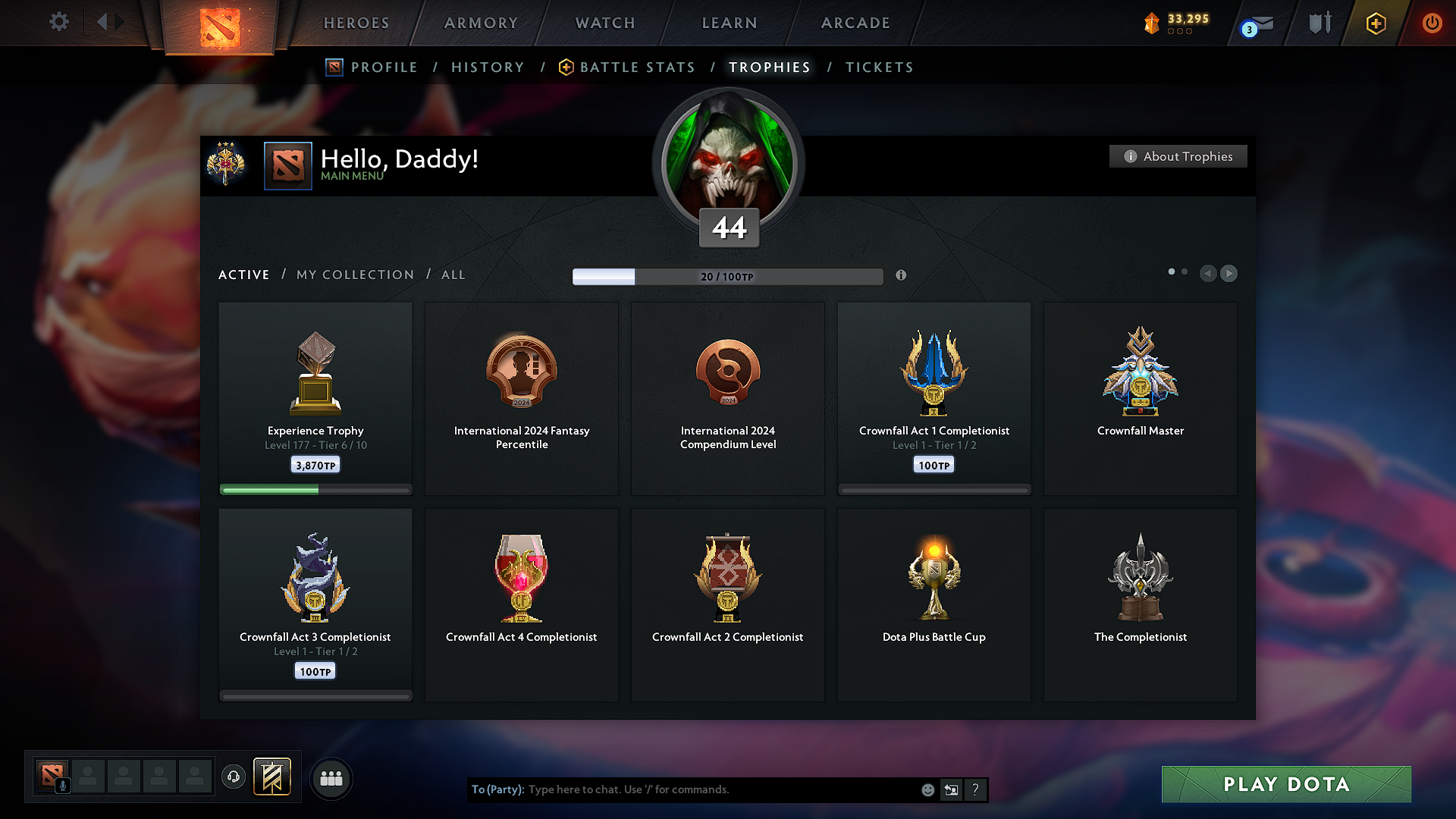 Legend III | MMR: 3348 - Behavior: 10604 - Communication: 10604