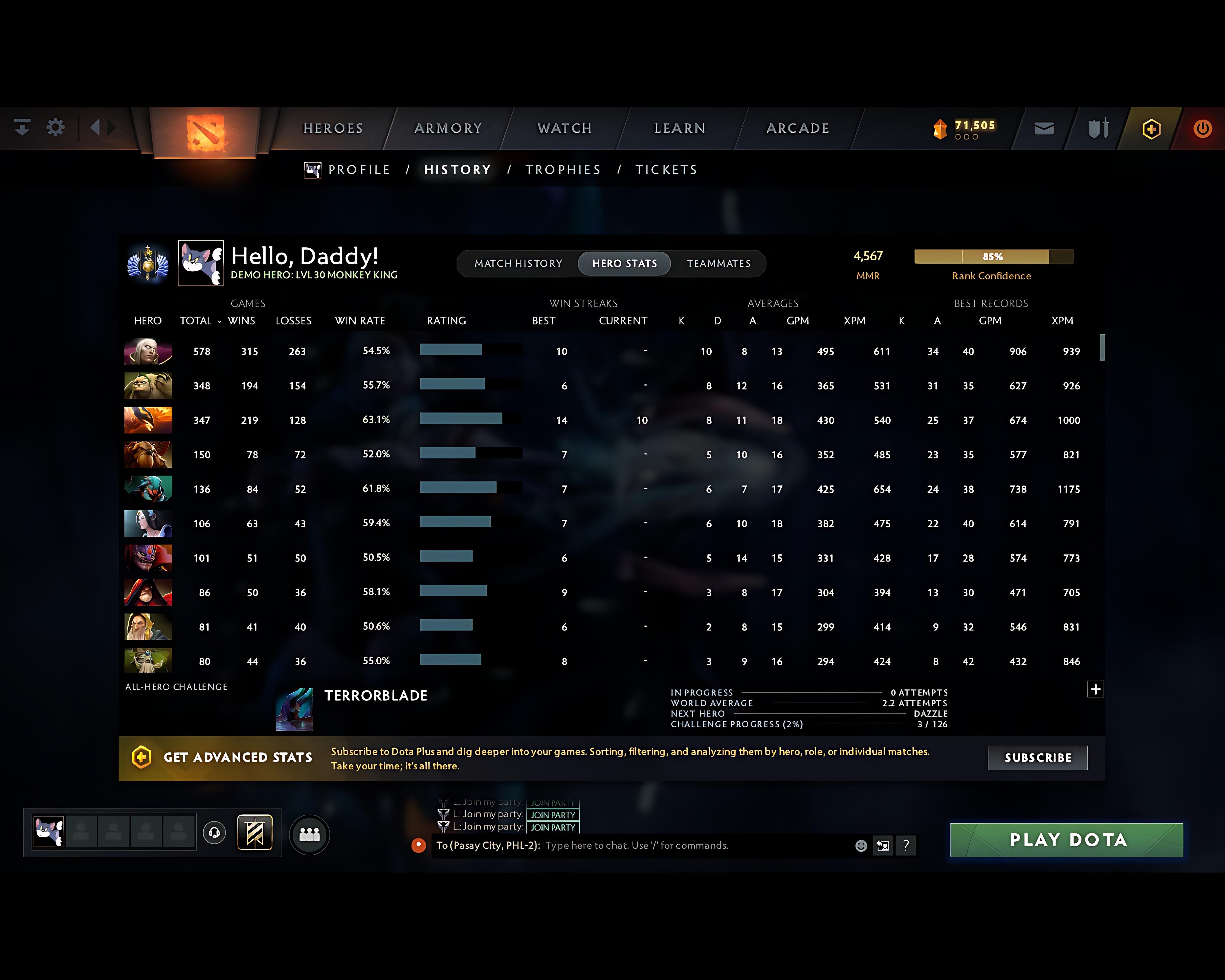 MMR: 4567 - Behavior: 12000