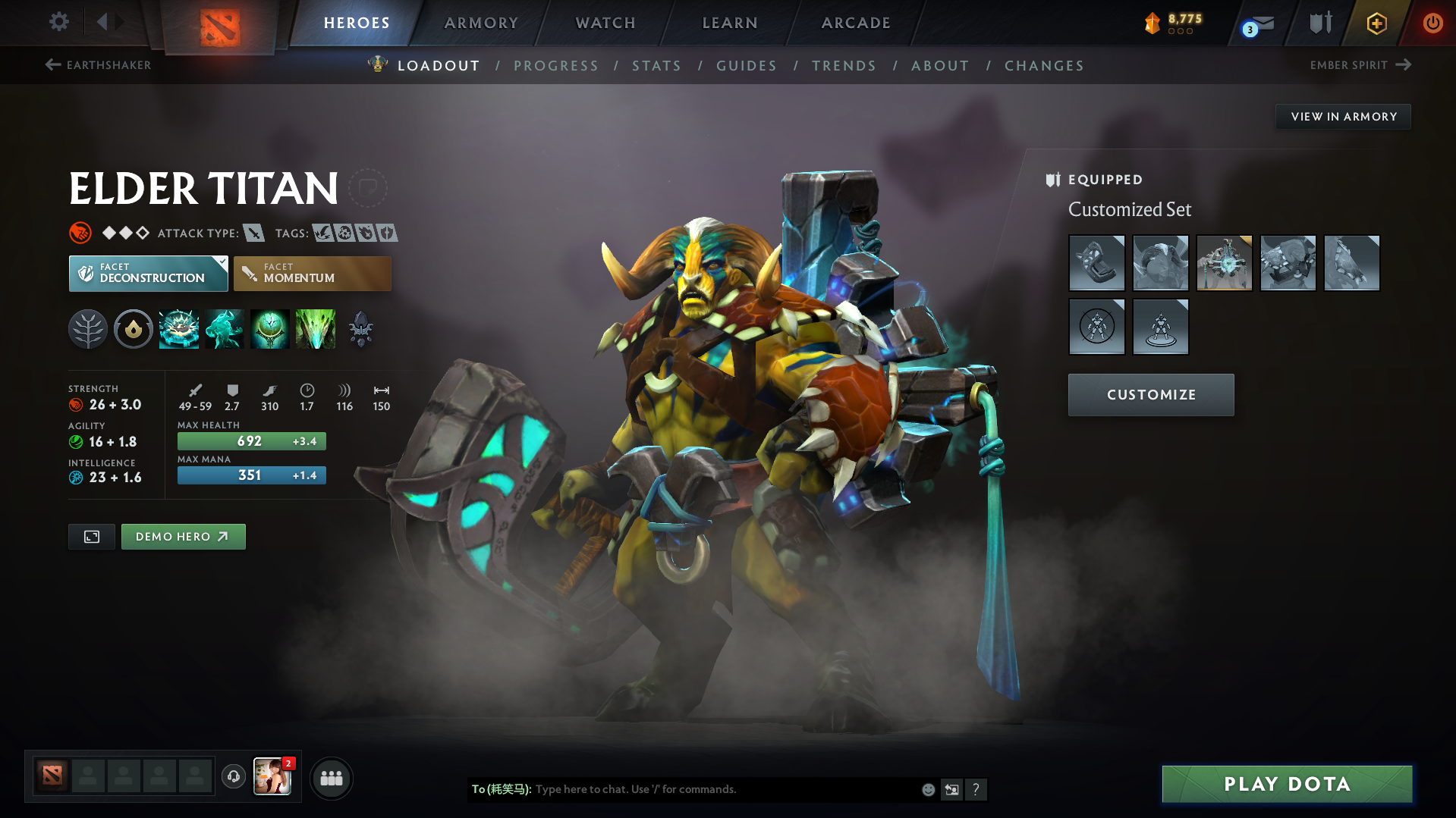 Ancient I | MMR: 3771 - Behavior: 8830 - Communication: 8830