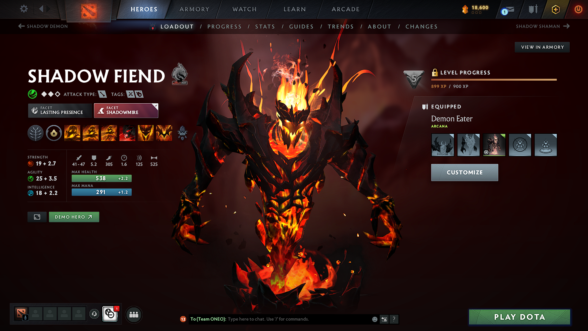 Legend I | MMR: 3047 - Behavior: 8541 - Communication: 8541