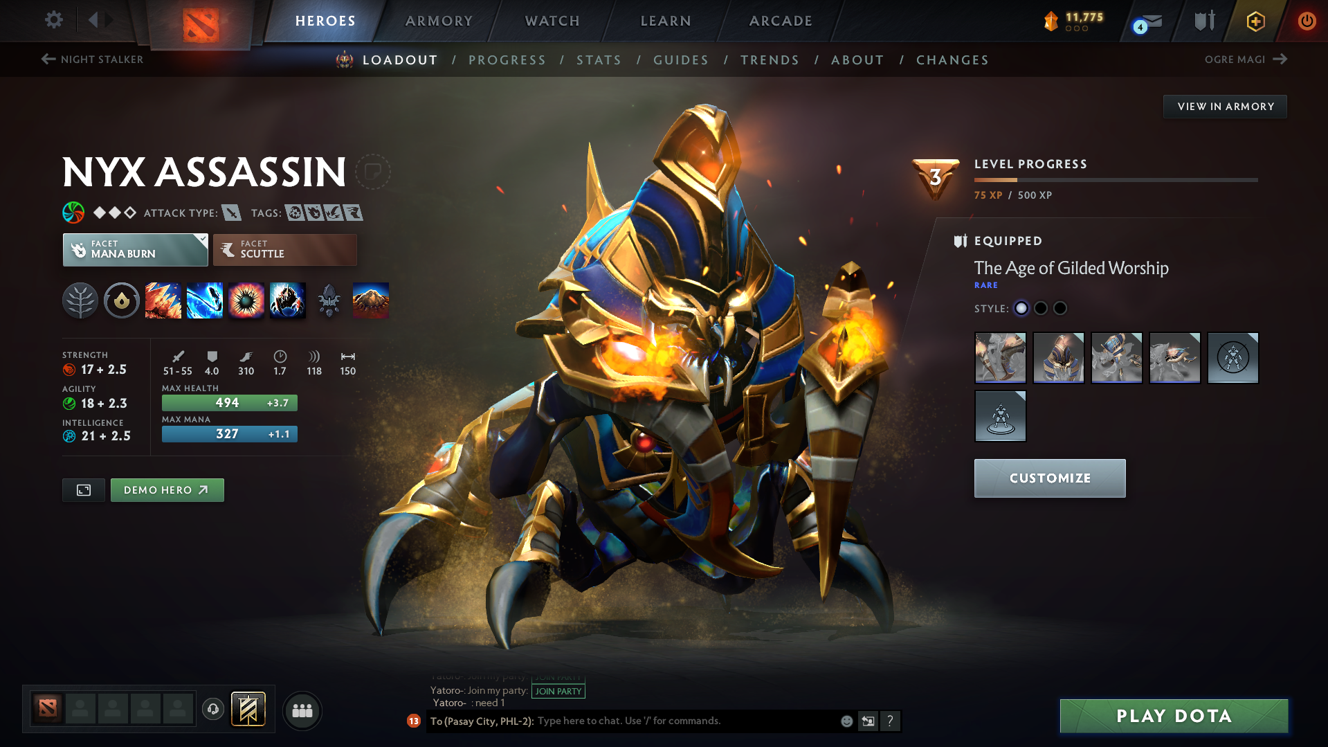 Crusader II | MMR: 1726 - Behavior: 11150 - Communication: 10641