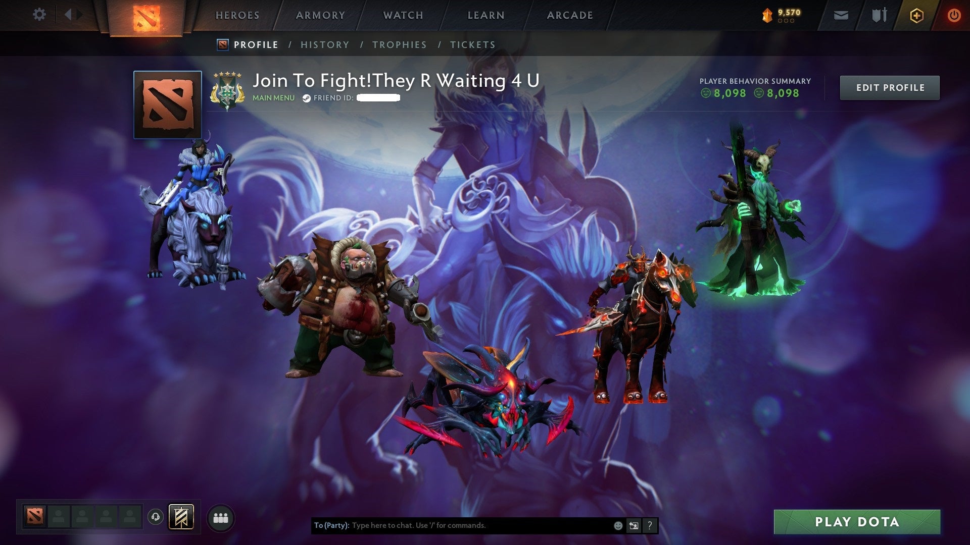 Archon V | MMR: 2819 - Behavior: 8098 - Communication: 8098