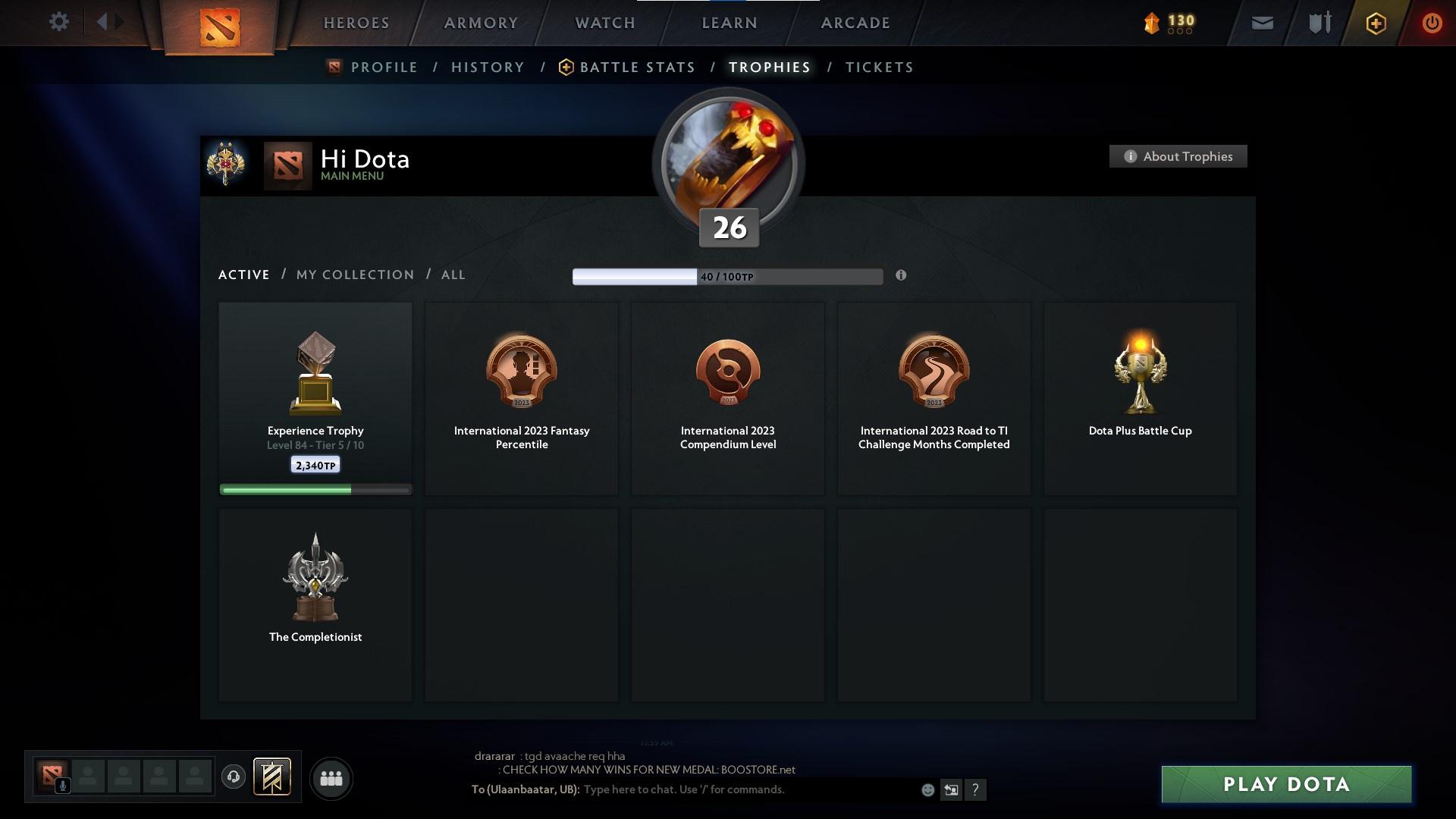 Legend II | MMR: 3285 - Behavior: 8631 - Communication: 8631