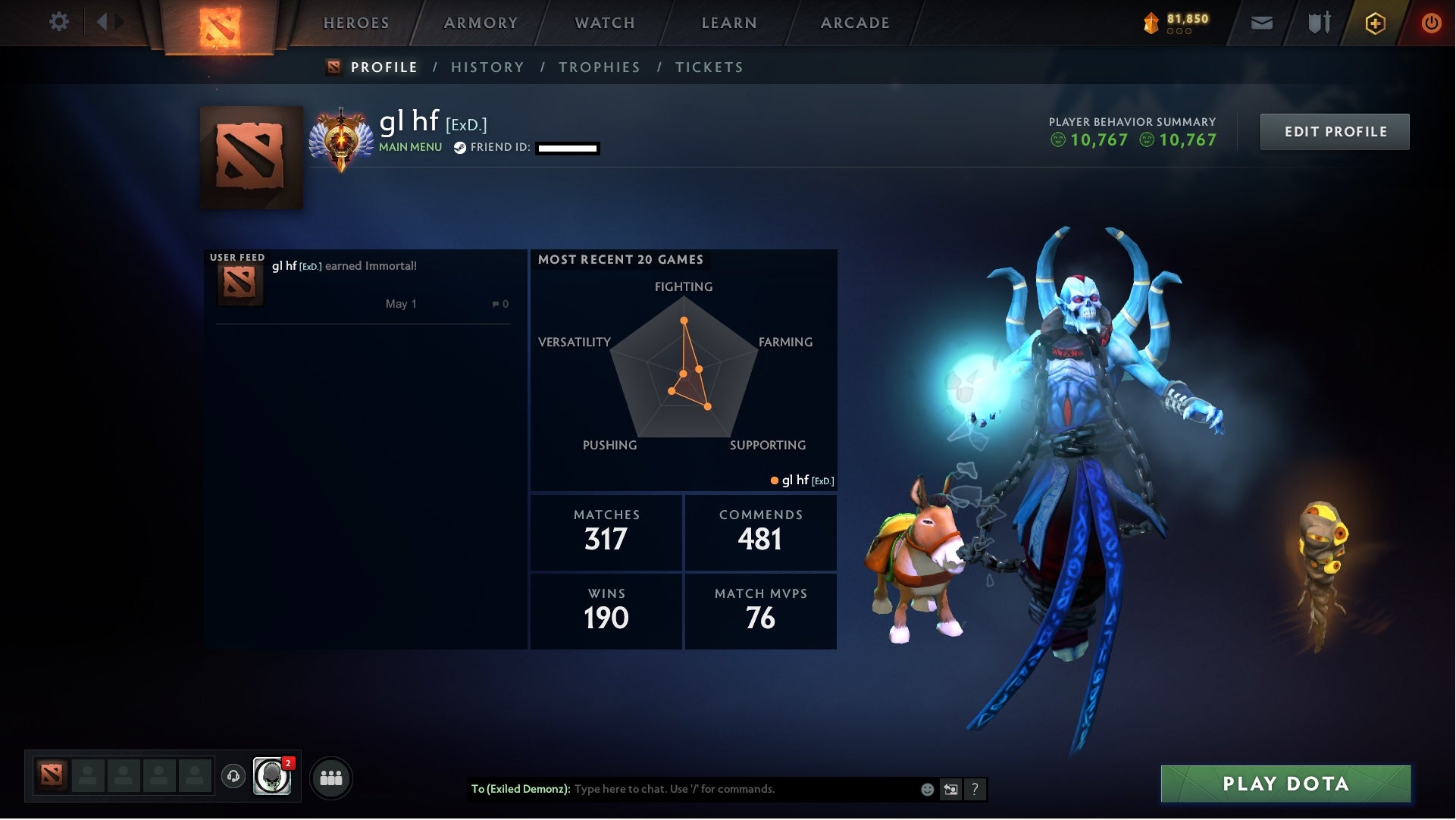 MMR: 8173 - Behavior: 10767