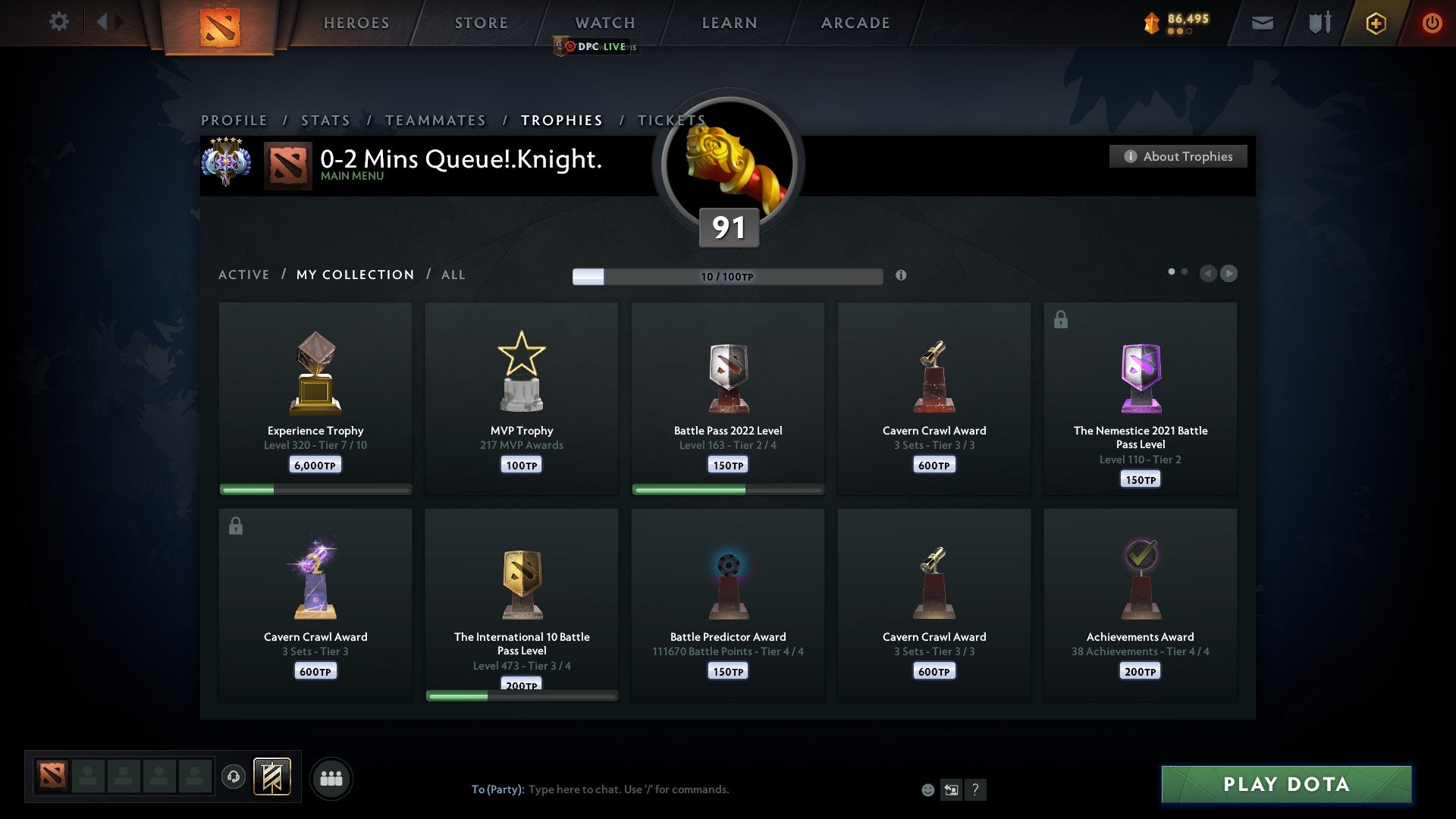 Ancient V | MMR: 4518 - Behavior: 10000