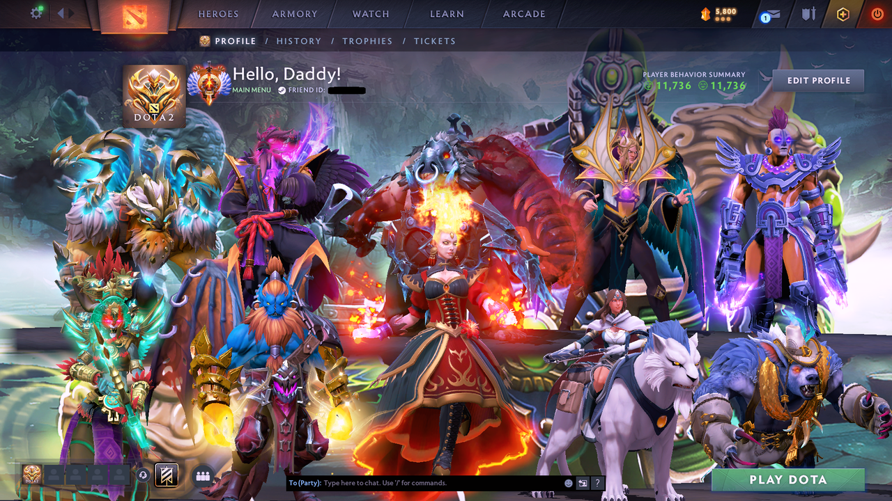 Immortal | MMR: 5500 - Behavior: 11736 - Communication: 11736