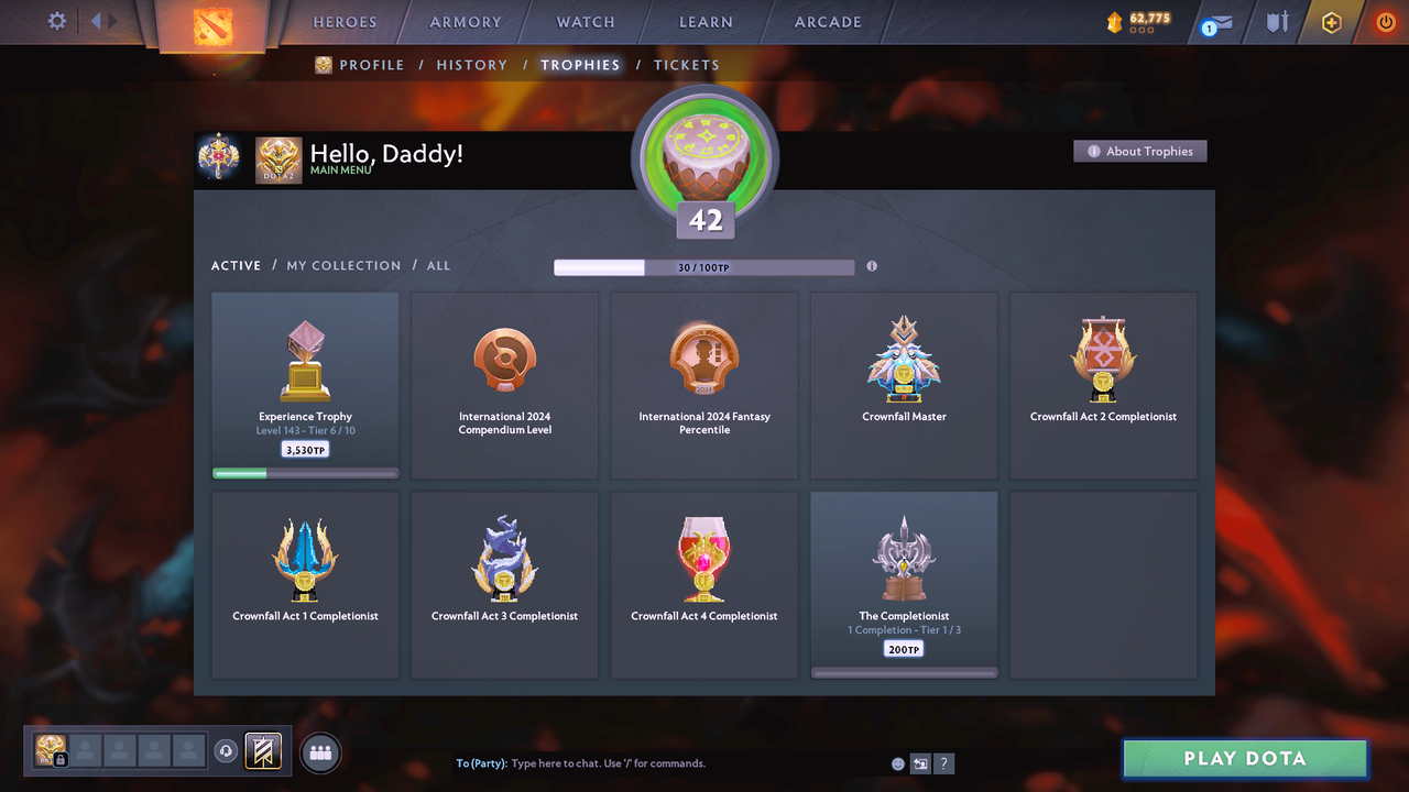 Legend I | MMR: 3194 - Behavior: 7656 - Communication: 7656