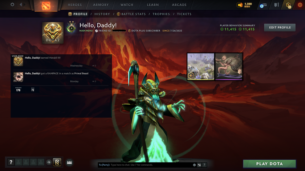 Herald II | MMR: 1 - Behavior: 11415 - Communication: 11415