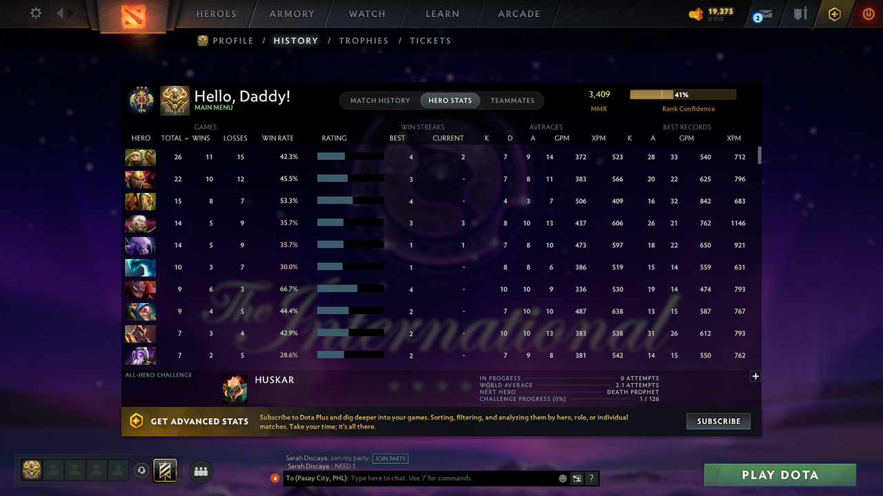 Legend III | MMR: 3409 - Behavior: 8765 - Communication: 8765