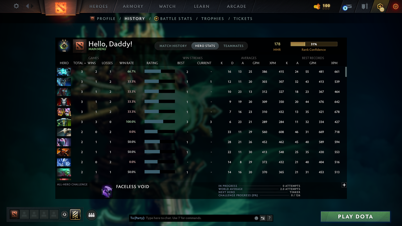 Herald II - MMR: 178 - Behavior: 11157