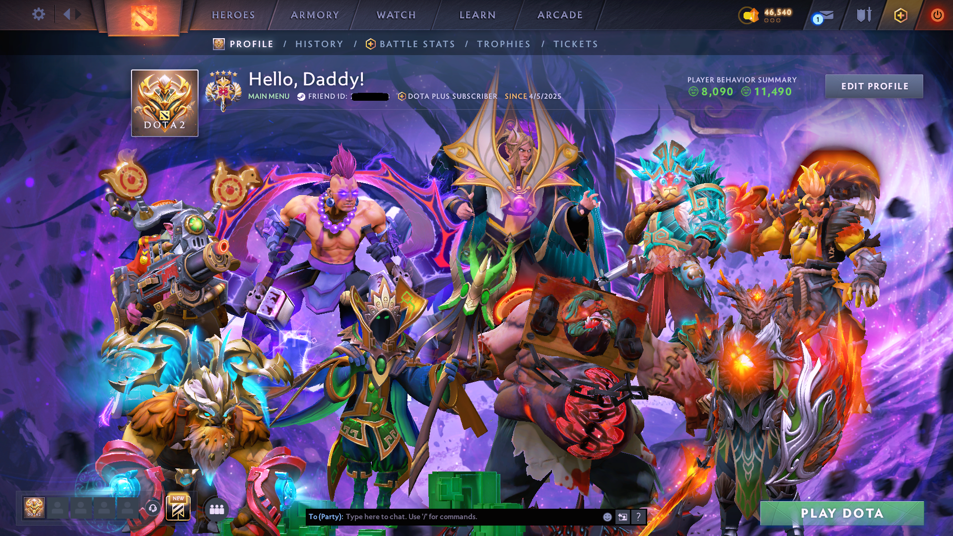 Legend V | MMR: 3689 - Behavior: 11490