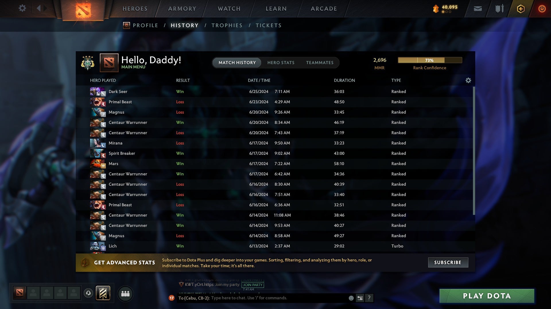 Archon IV | MMR: 2696 - Behavior: 11731 - Communication: 11687