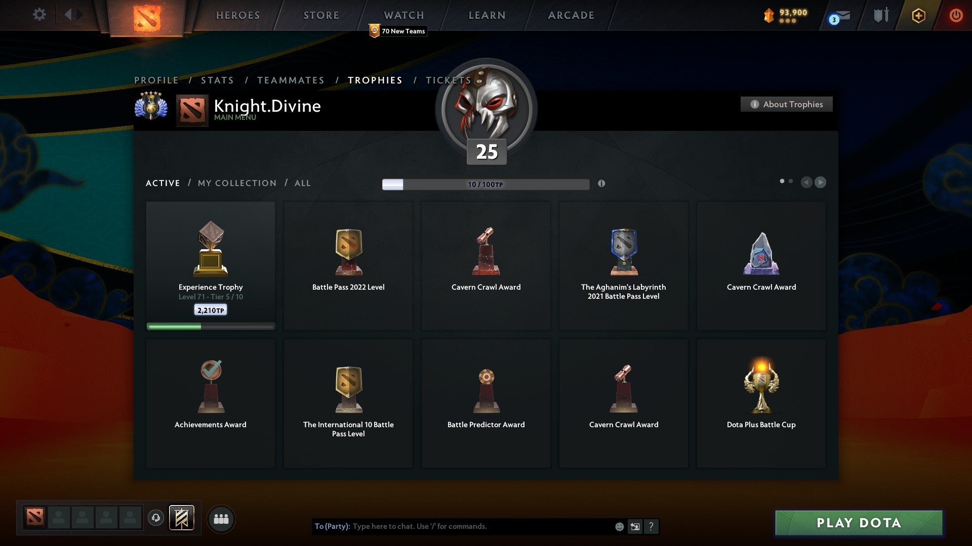 Divine V | MMR: 5381 - Behavior: 9200