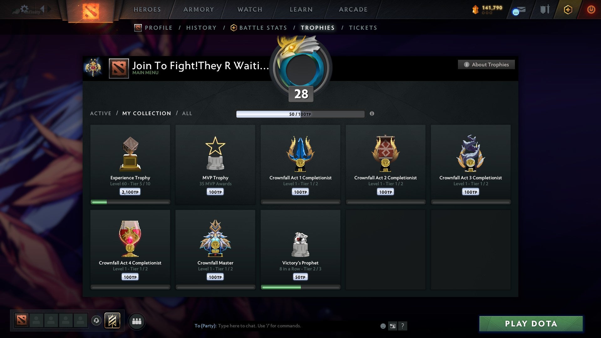 Legend II | MMR: 3218 - Behavior: 8682 - Communication: 8682