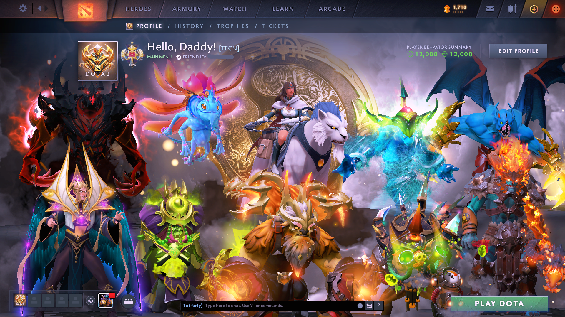 Legend I | MMR: 3103 - Behavior: 12000 - Communication: 12000