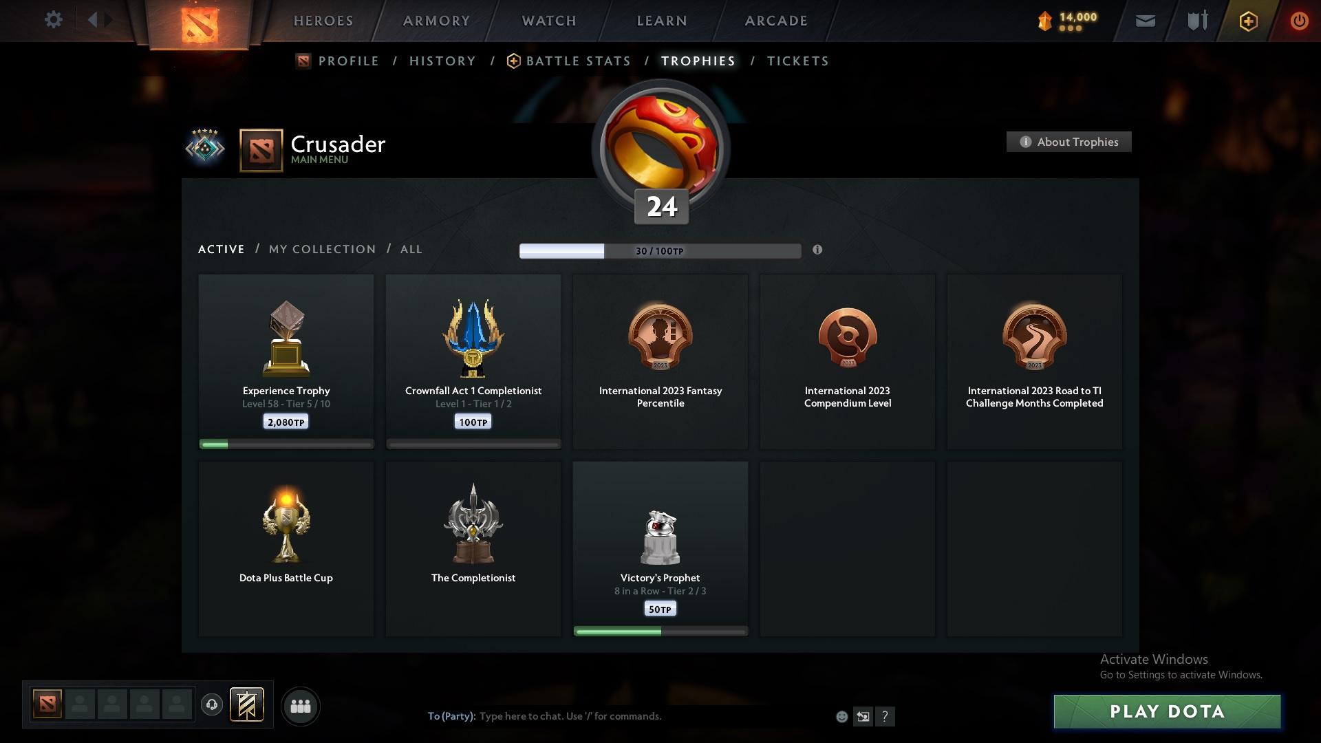 Crusader V | MMR: 2155 - Behavior: 10215 - Communication: 10215