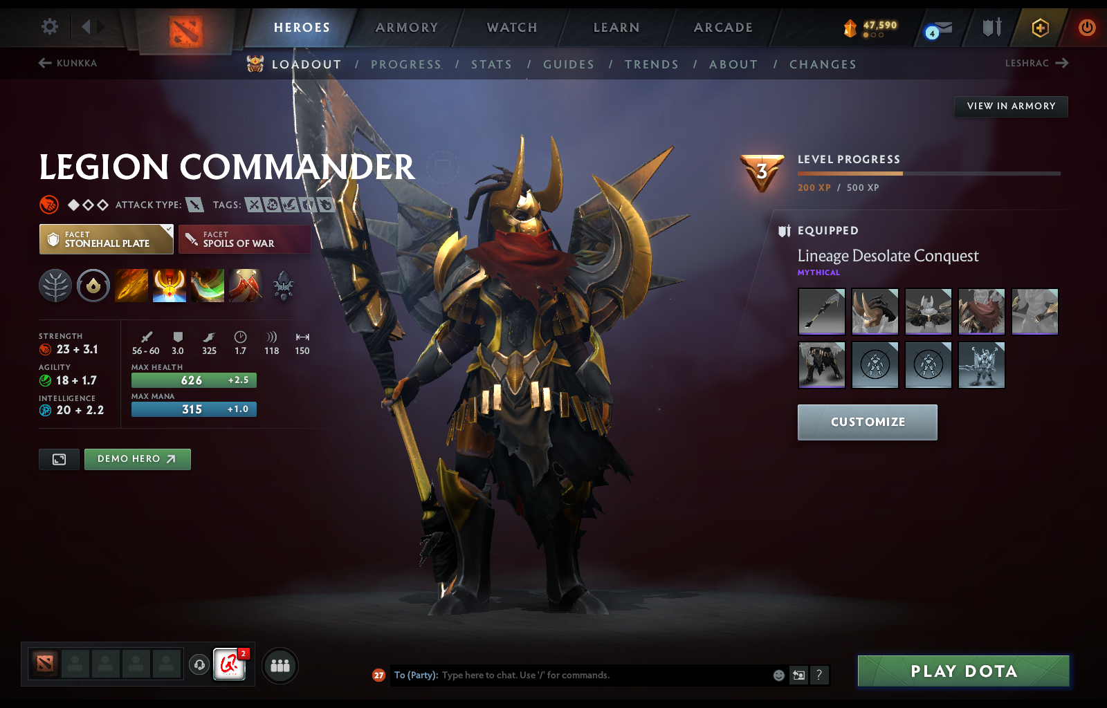 Legend I | MMR: 3107 - Behavior: 11345 - Communication: 11345