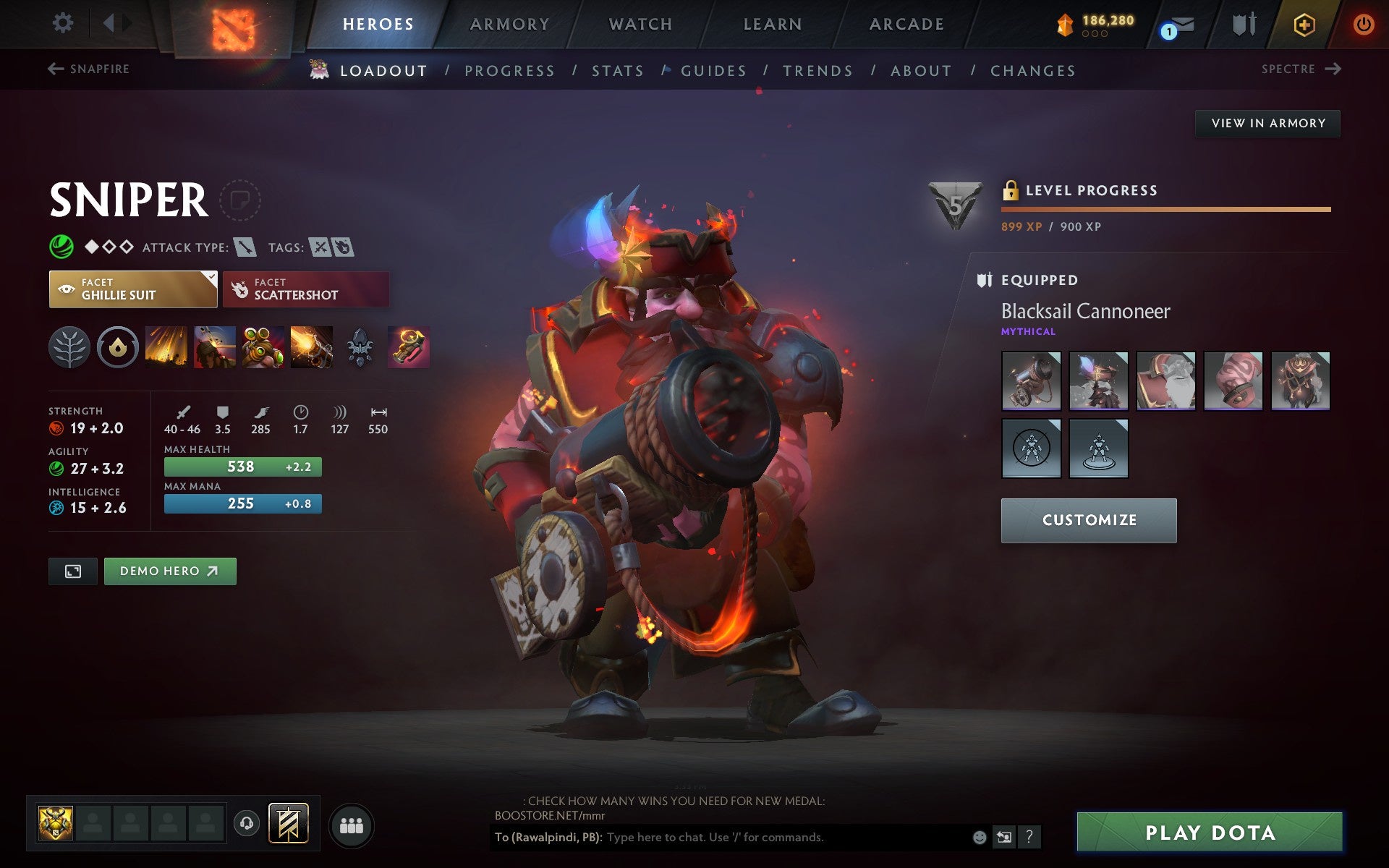 Ancient V | MMR: 4421 - Behavior: 11828
