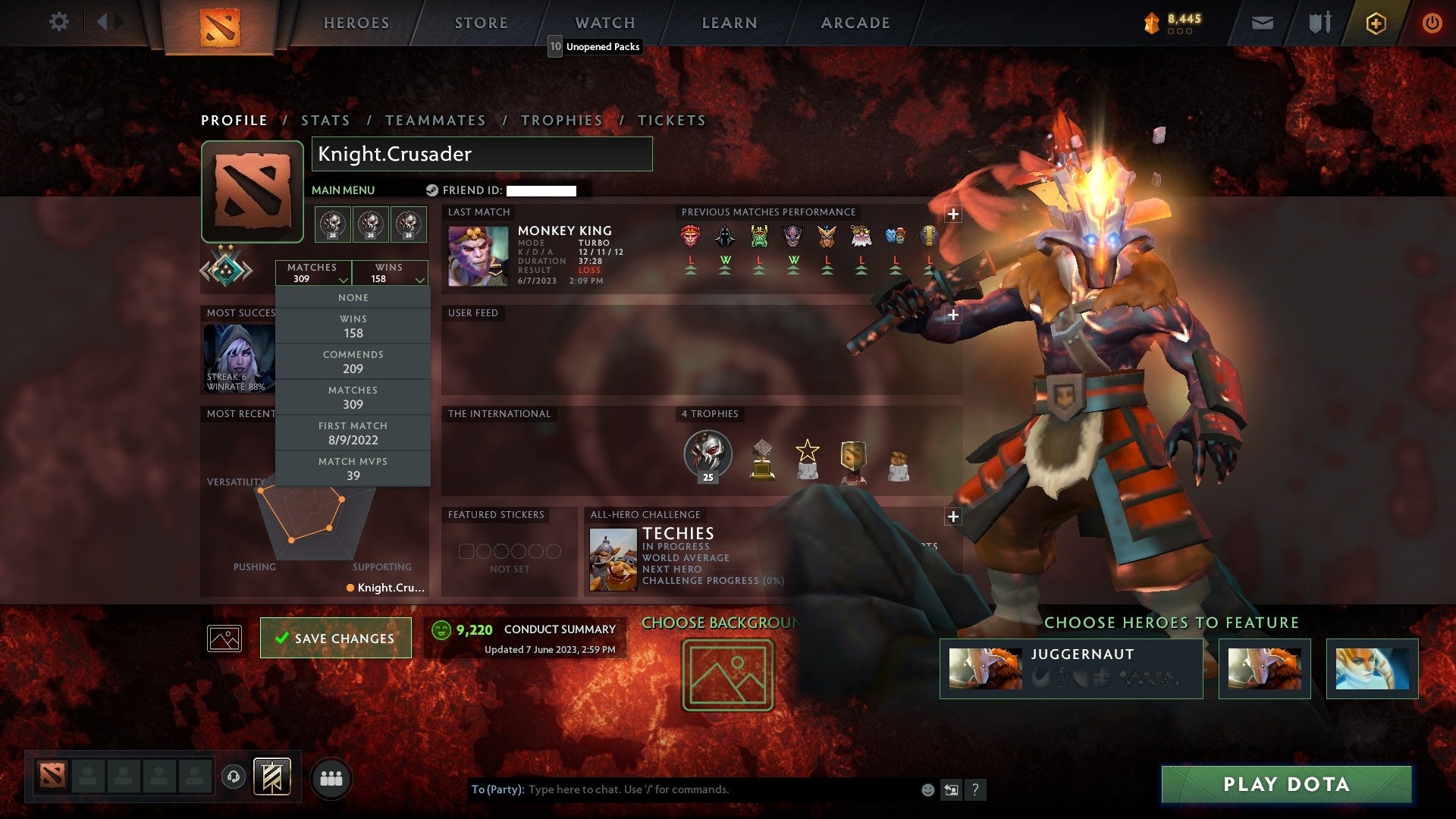 Crusader II | MMR: 1591 - Behavior: 9220