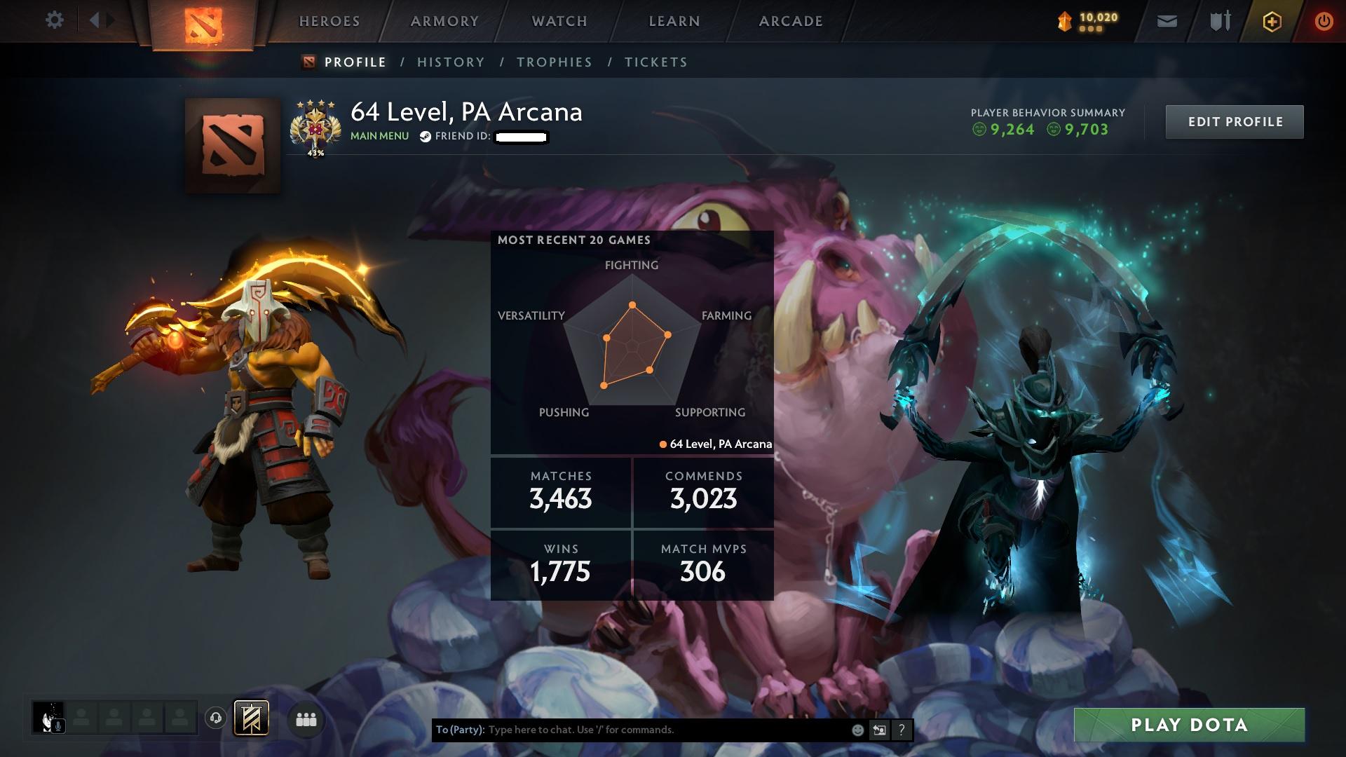 Legend IV | MMR: 3609 - Behavior: 9703 - Communication: 9264