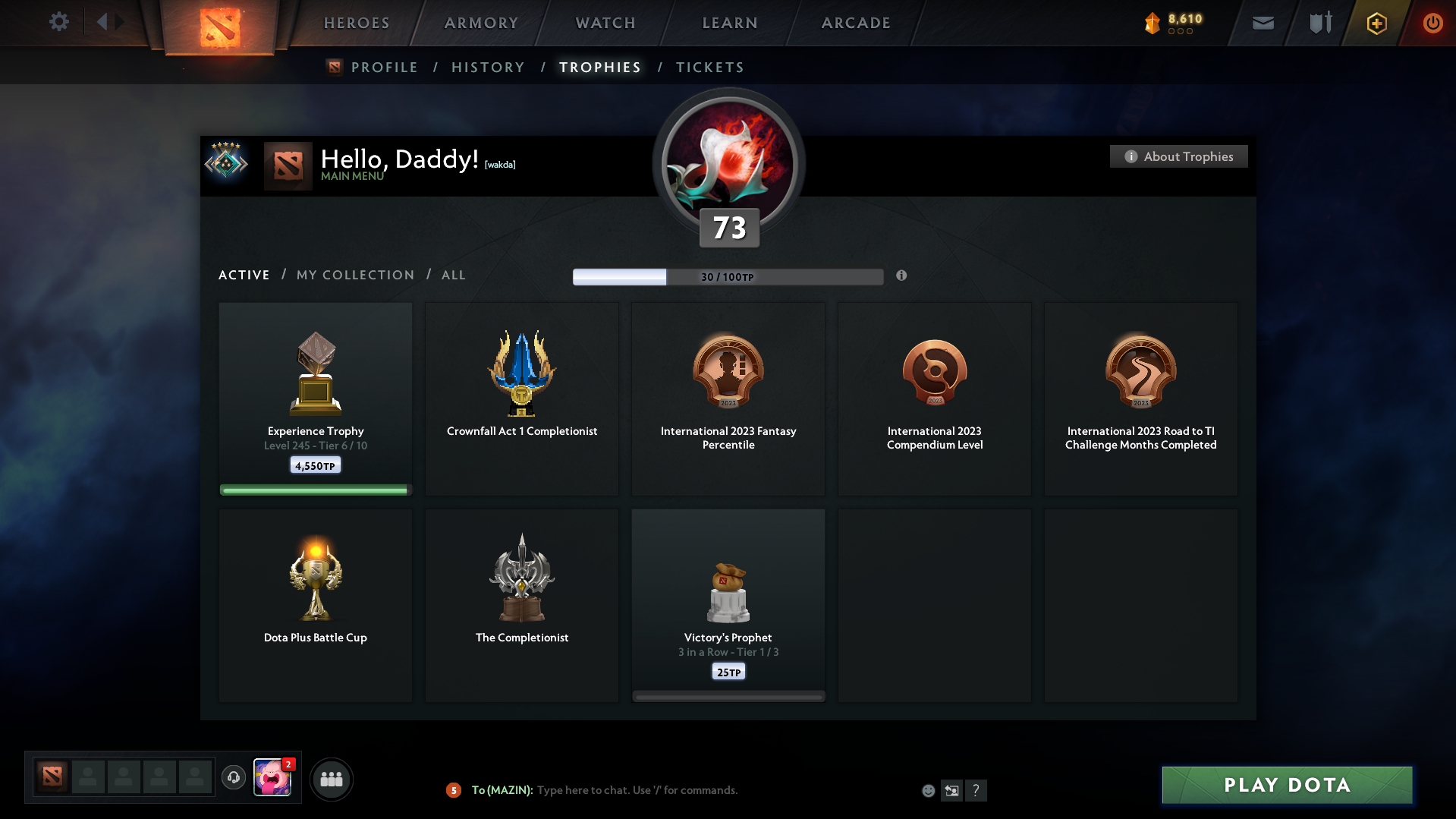 Crusader V | MMR: 2191 - Behavior: 9555 - Communication: 9555