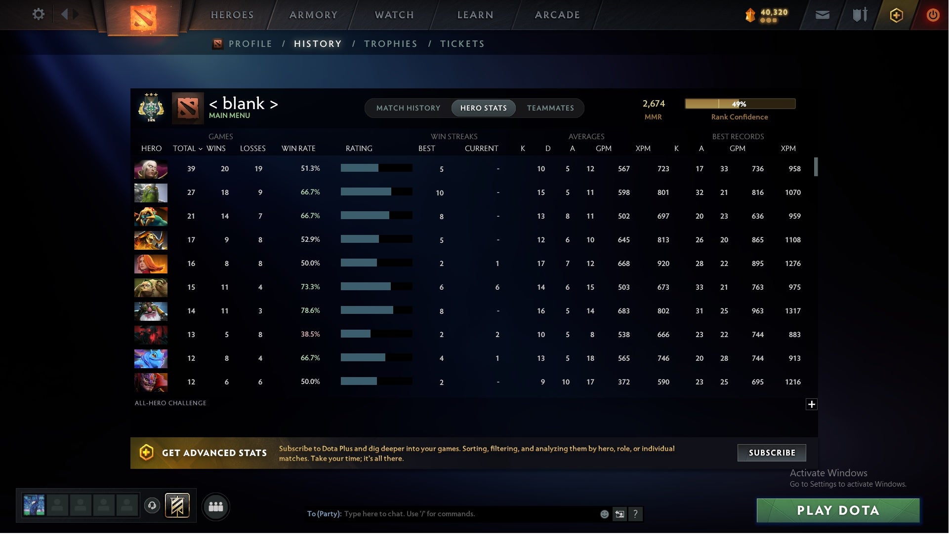 MMR: 2674 - Behavior: 9869