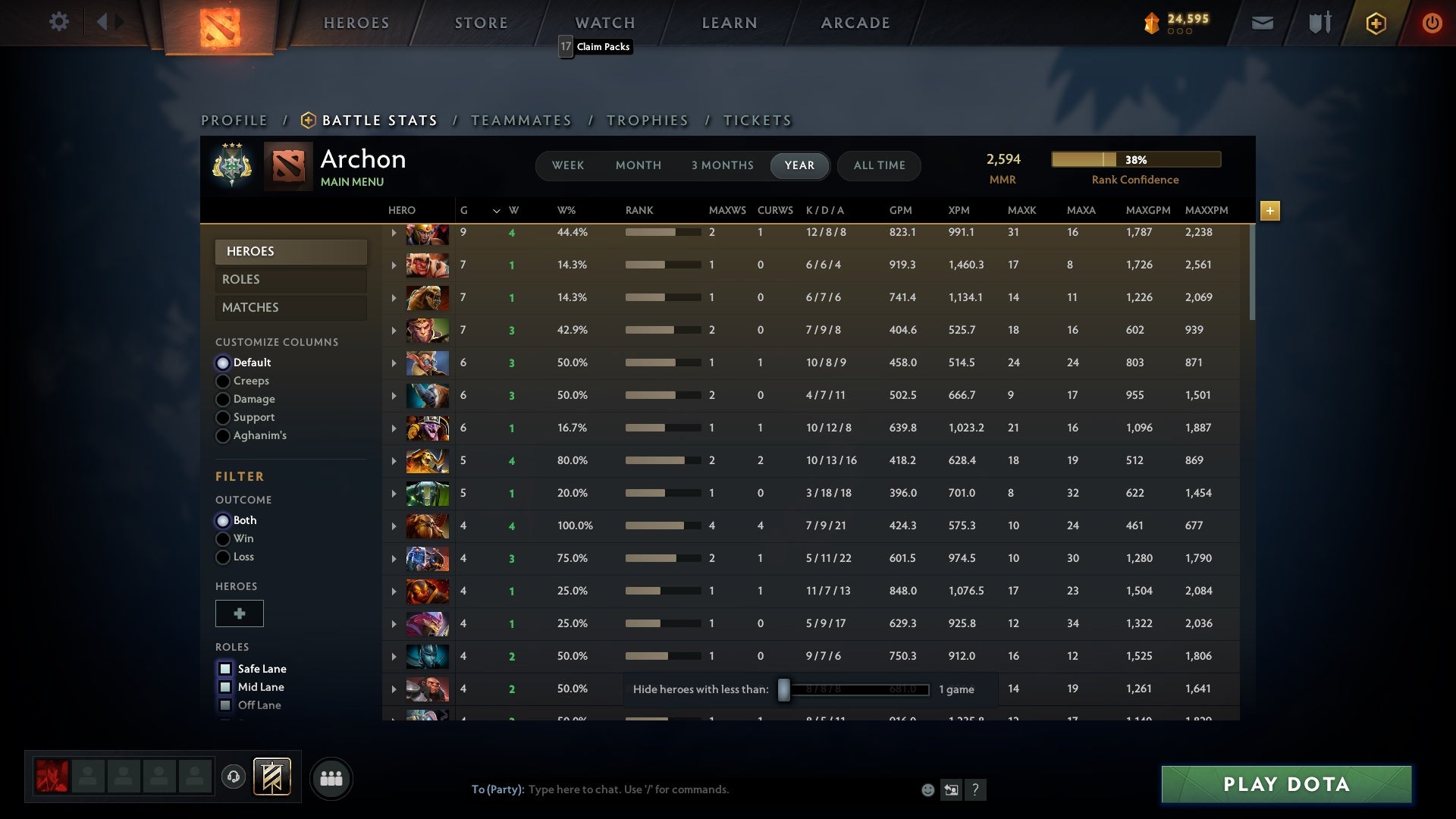 Archon III | MMR: 2594 - Behavior: 9910