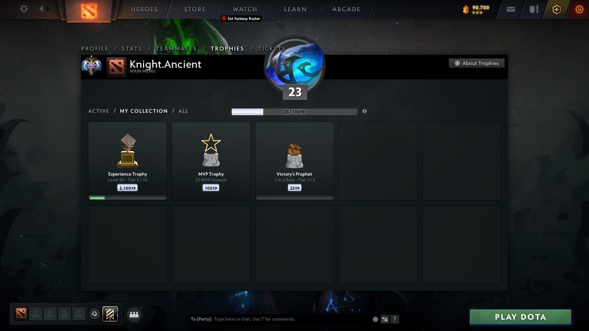 Ancient I | MMR: 3922 - Behavior: 10000