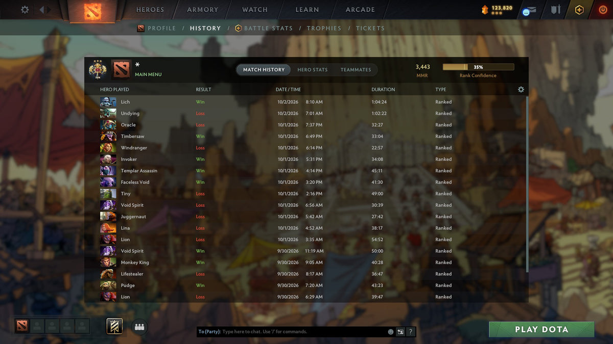 MMR: 3443 - Behavior: 9608