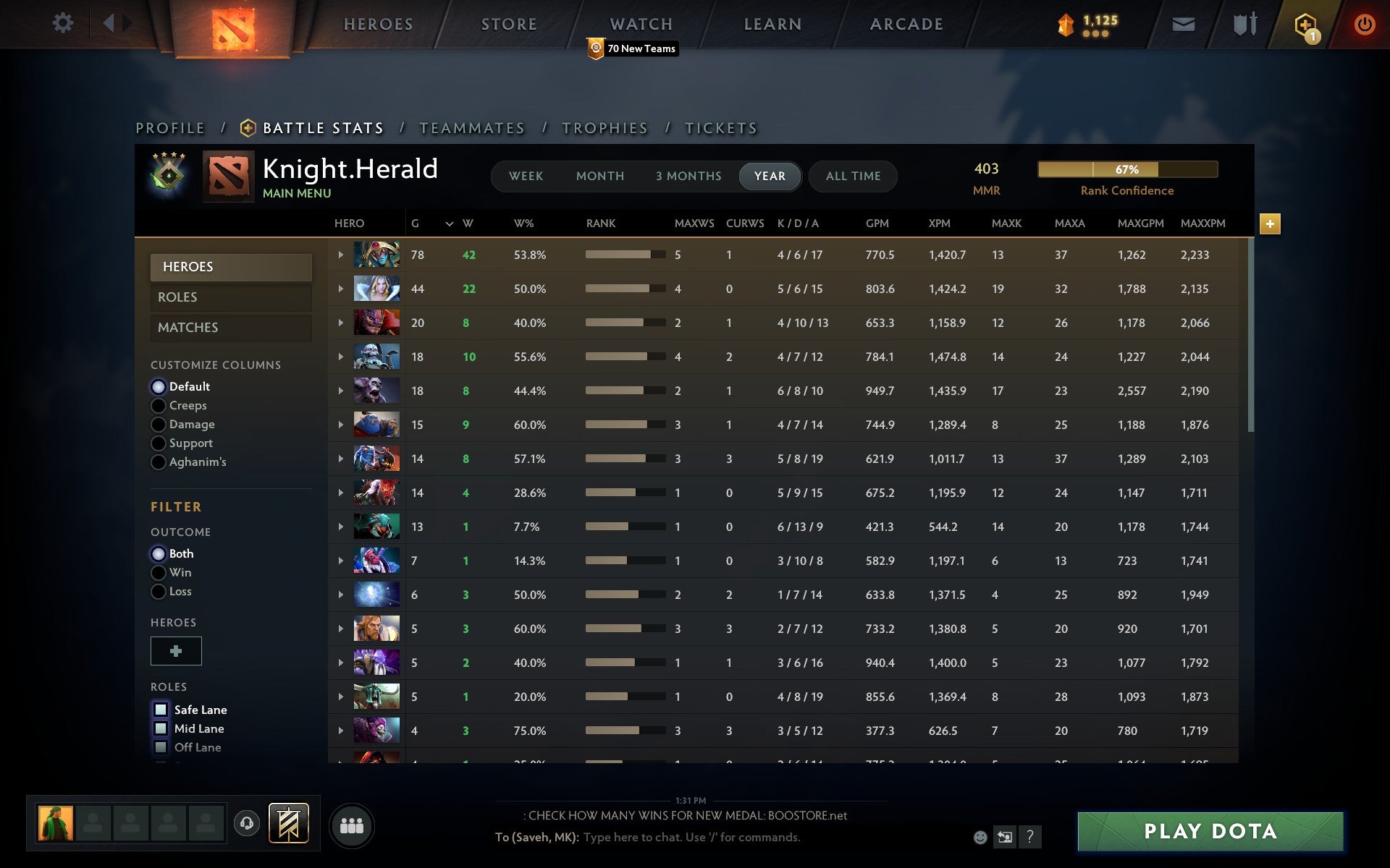 Herald IV | MMR: 403 - Behavior: 9895