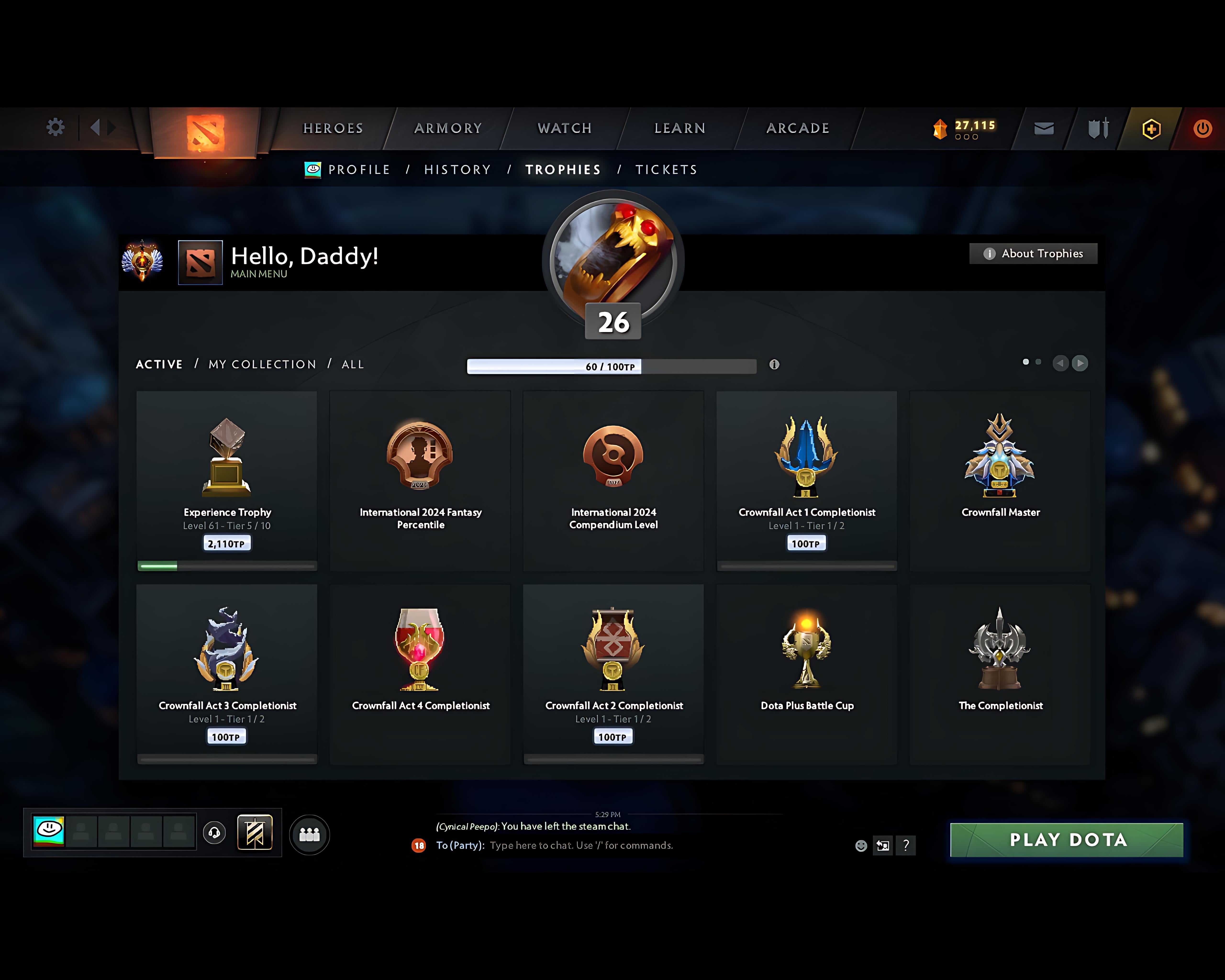 Immortal | MMR: 7124 - Behavior: 10380