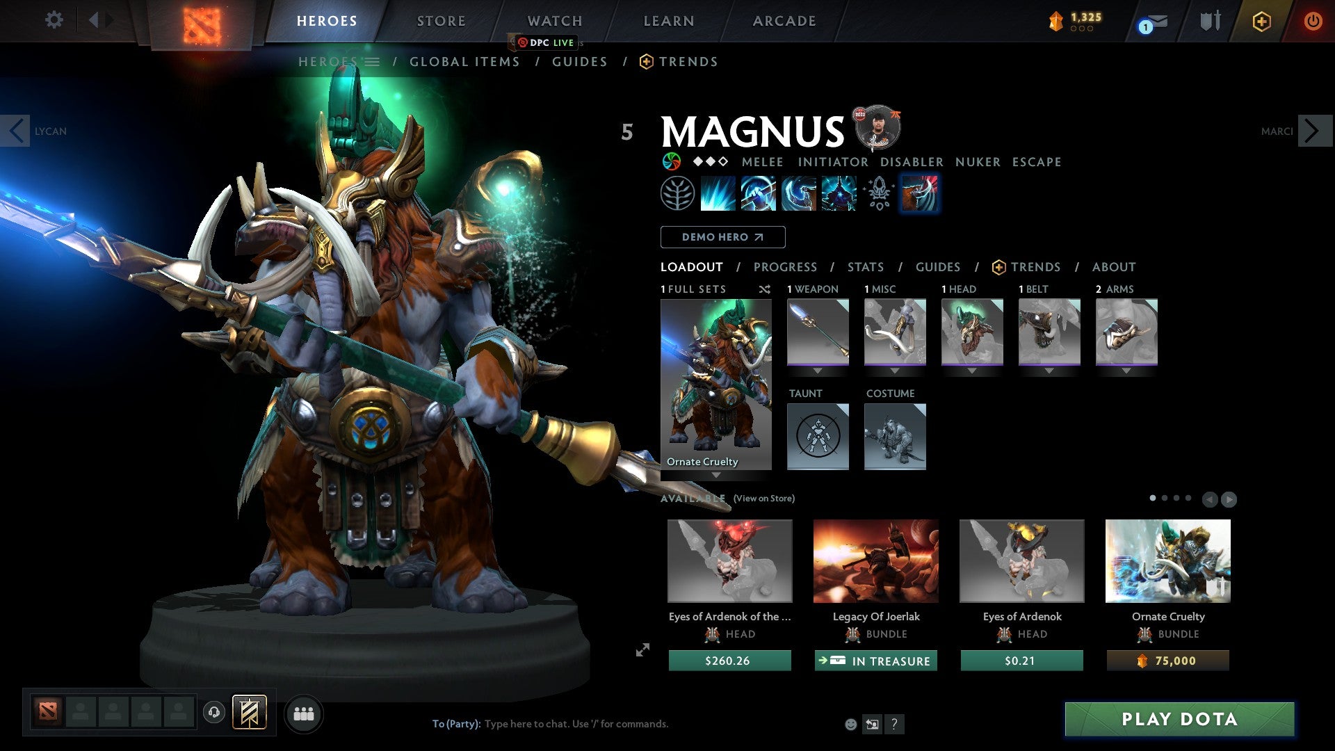 Immortal | MMR: 5640 - Behavior: 10000