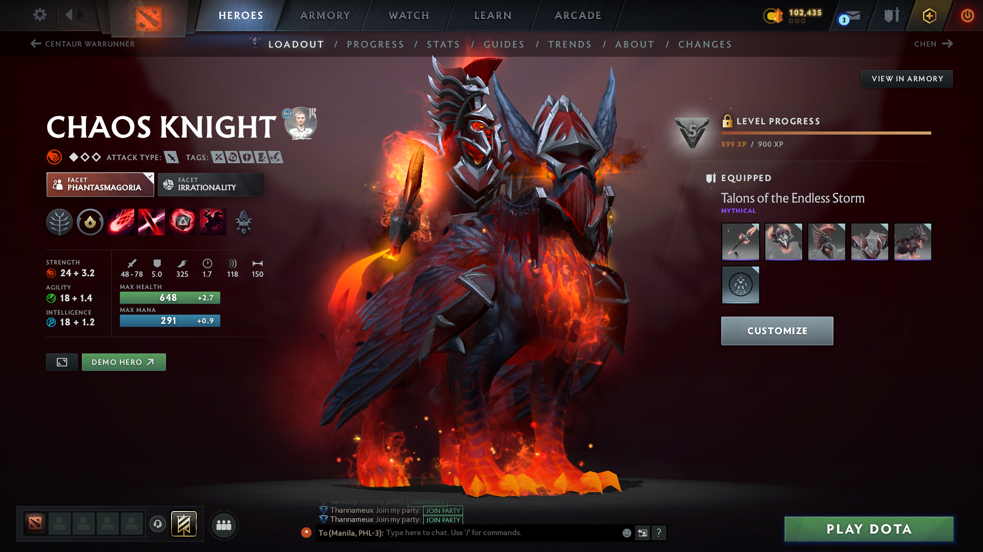 Immortal | MMR: 5733 - Behavior: 11805 - Communication: 11805