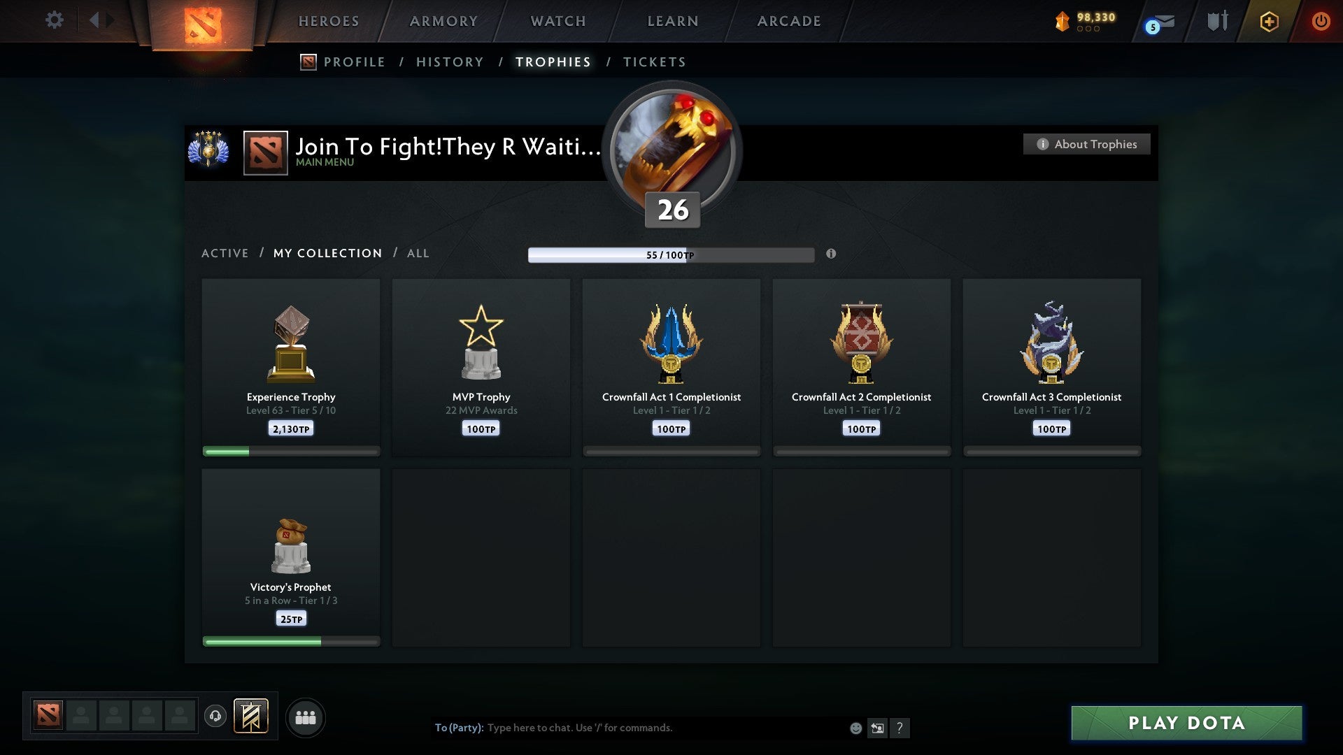 Divine V | MMR: 5285 - Behavior: 9236 - Communication: 9236