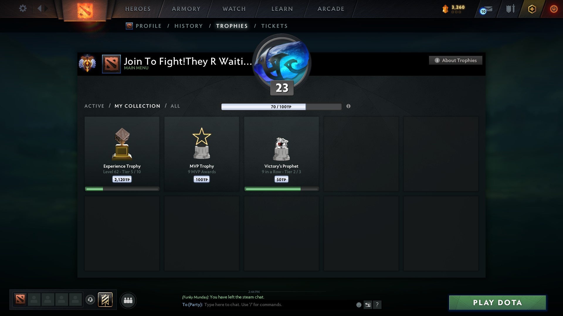 Immortal | MMR: 7724 - Behavior: 11362 - Communication: 11362