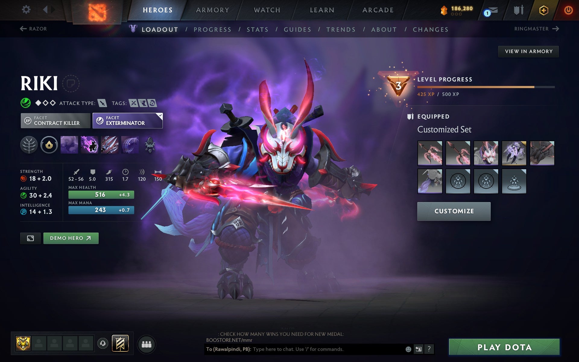 Ancient V | MMR: 4421 - Behavior: 11828