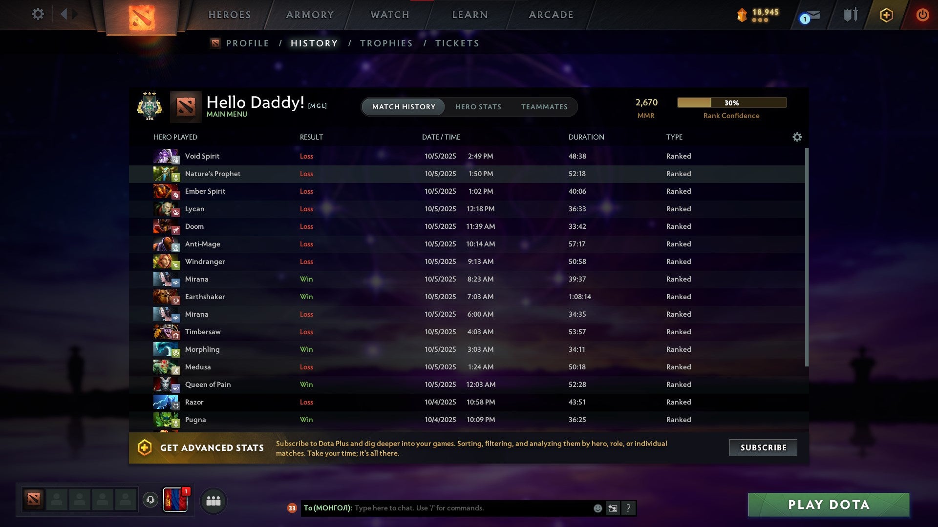 MMR: 2670 - Behavior: 8233