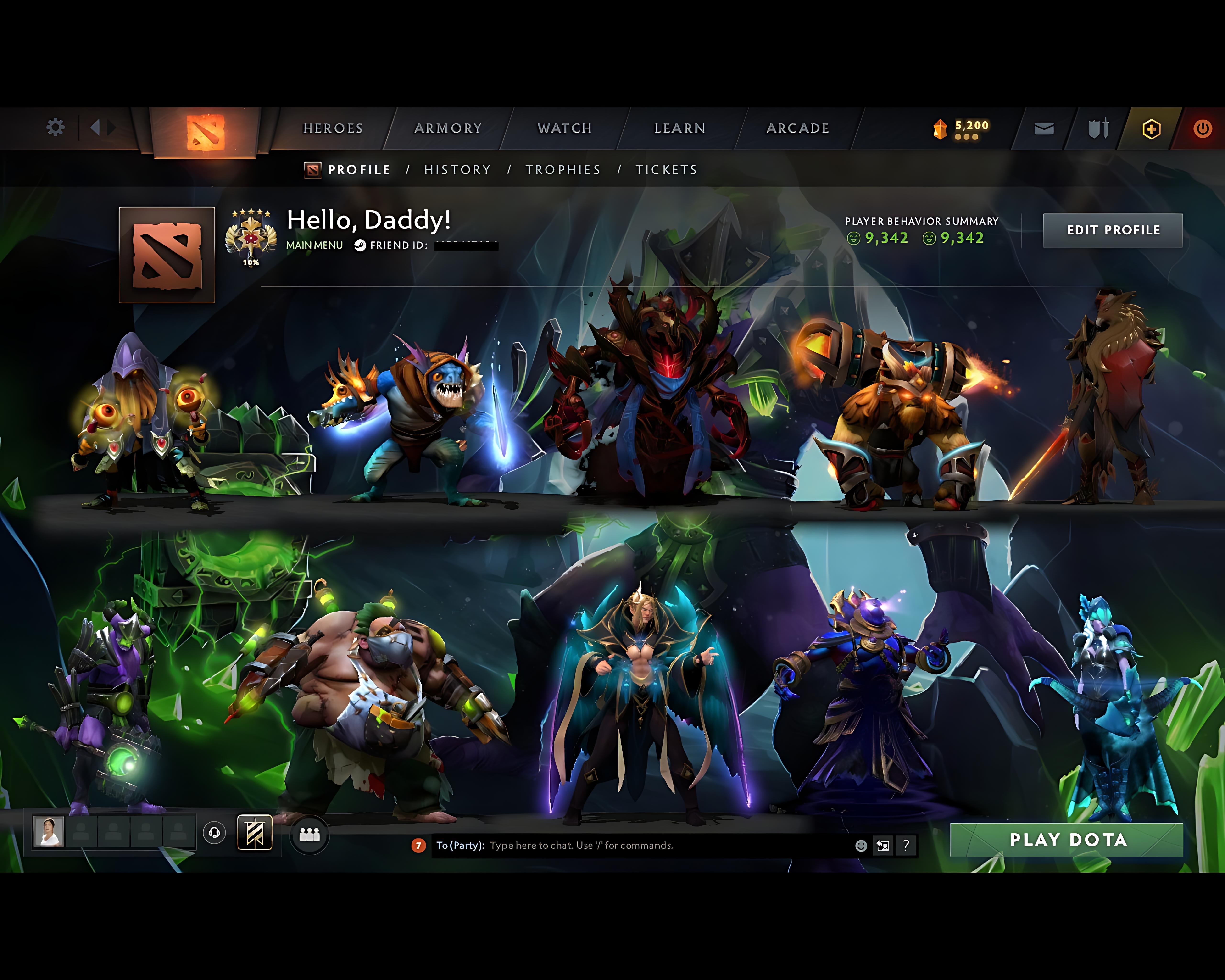 Legend V | MMR: 3712 - Behavior: 9342 - Communication: 9342