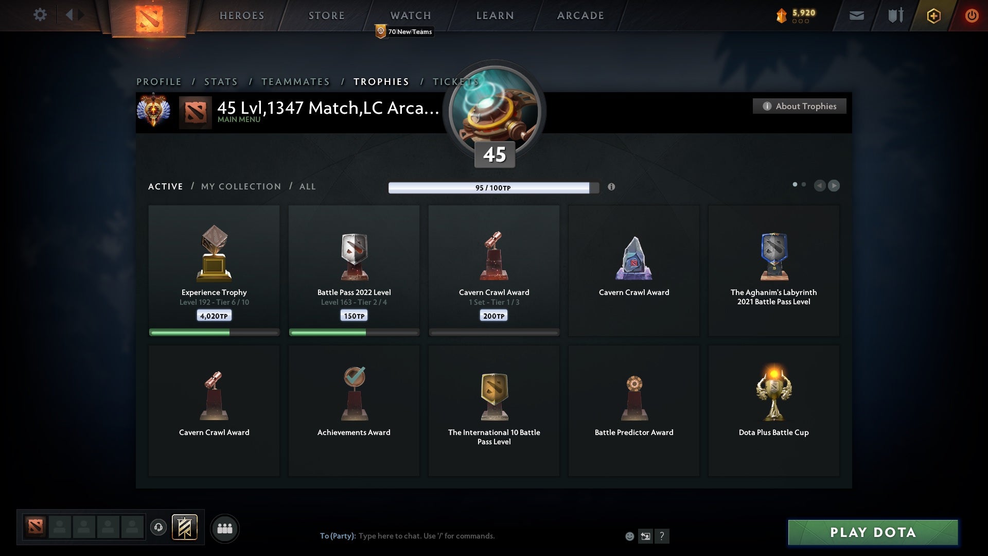 Immortal | MMR: 5653 - Behavior: 9403