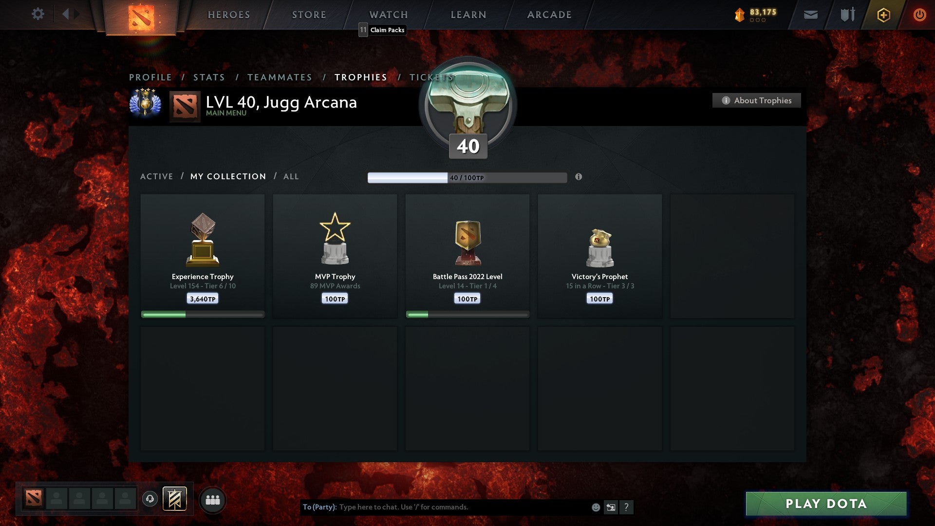 Divine IV | MMR: 5183 - Behavior: 10000