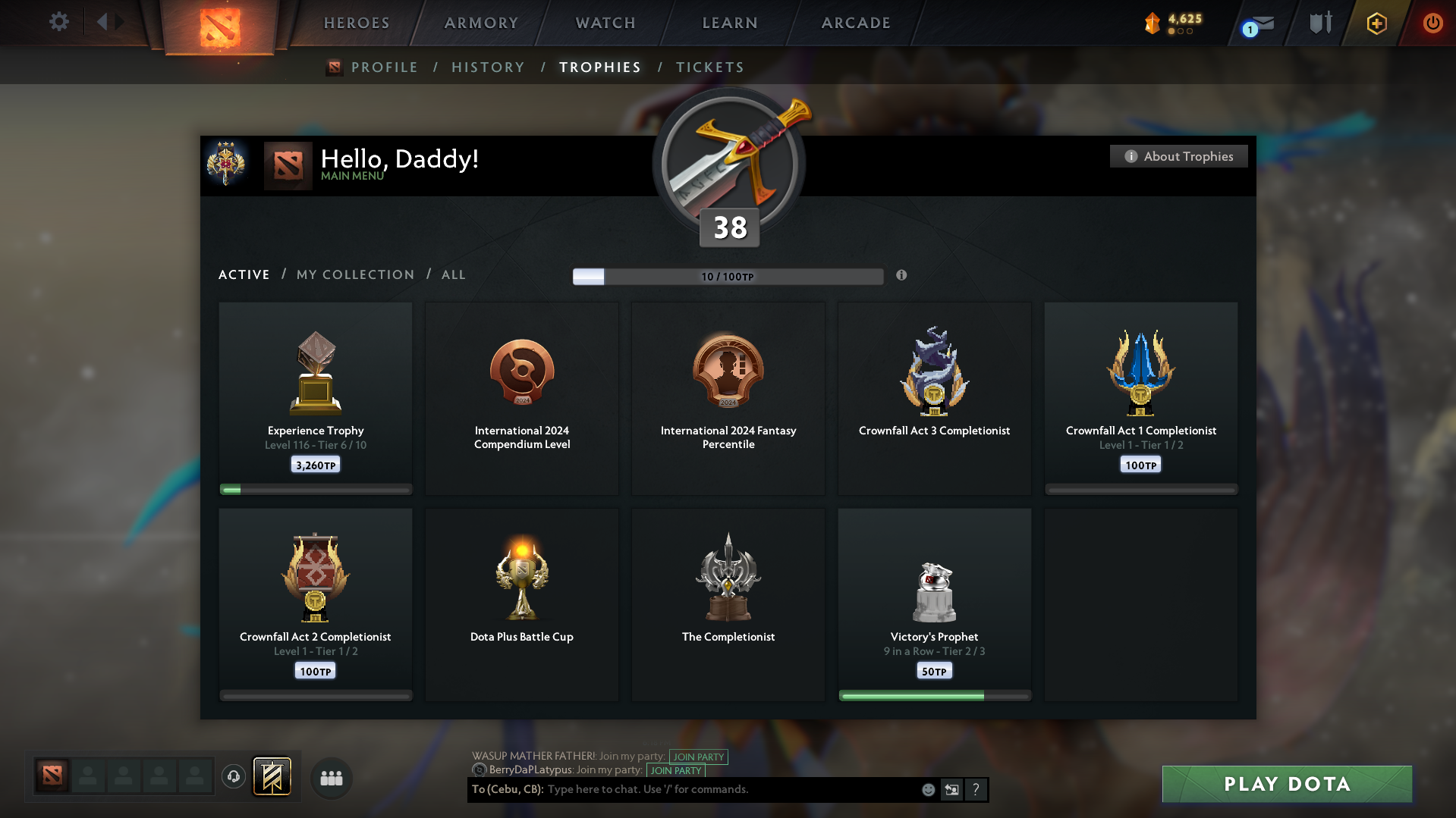 Legend III | MMR: 3388 - Behavior: 12000 - Communication: 9537