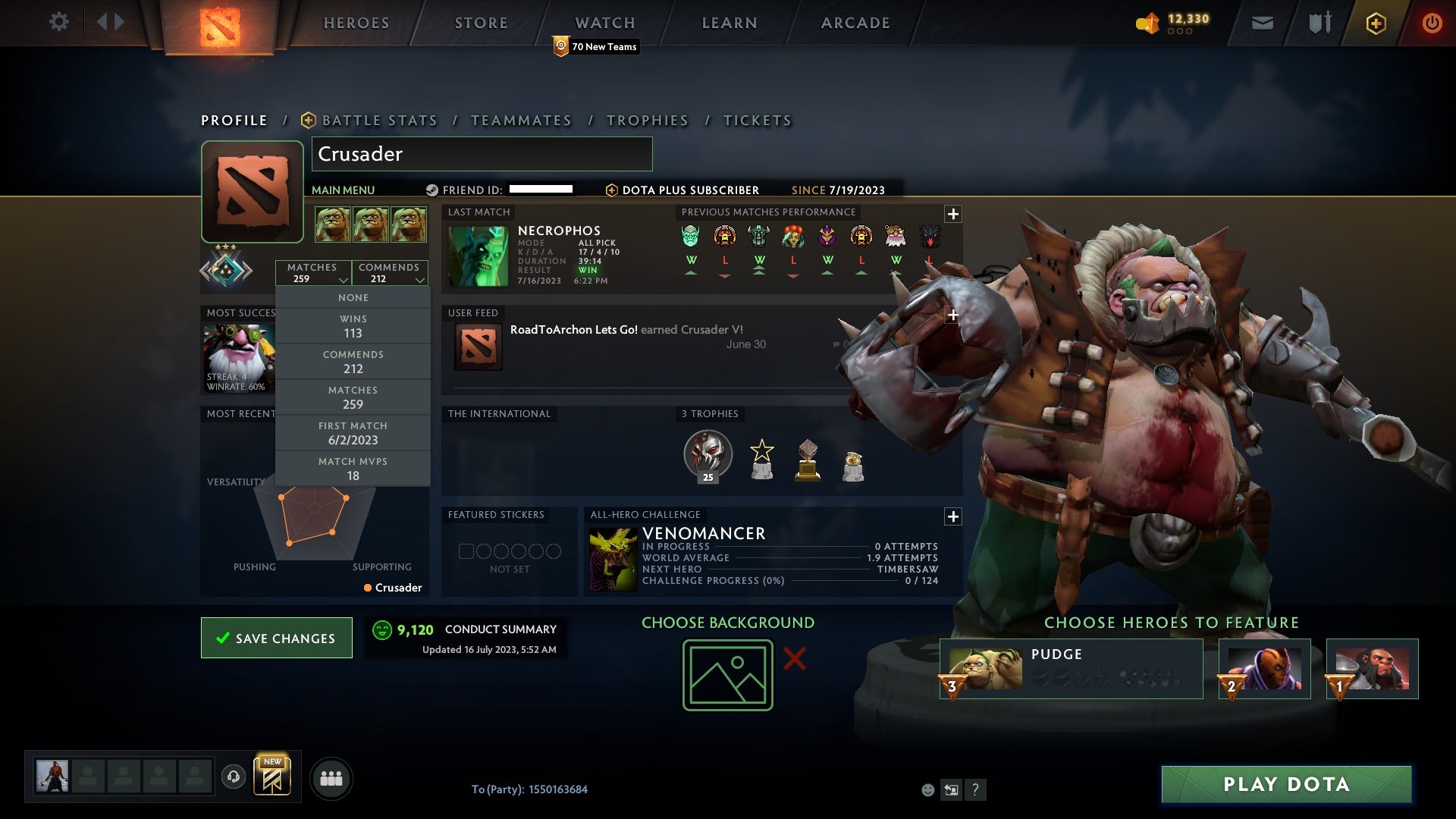 Crusader III | MMR: 1781 - Behavior: 9120