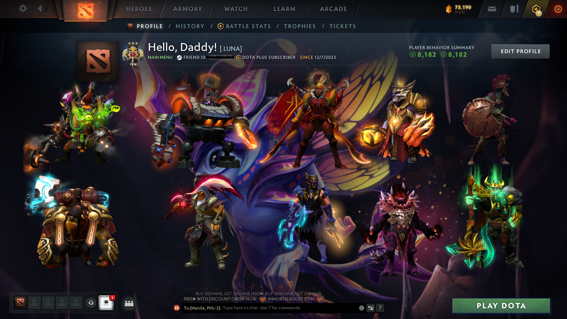 Legend III | MMR: 3417 - Behavior: 8182 - Communication: 8182