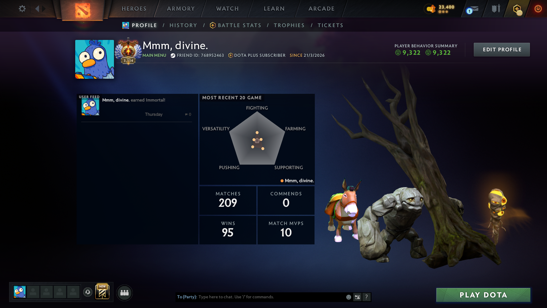 MMR: 7029 - Behavior: 9322