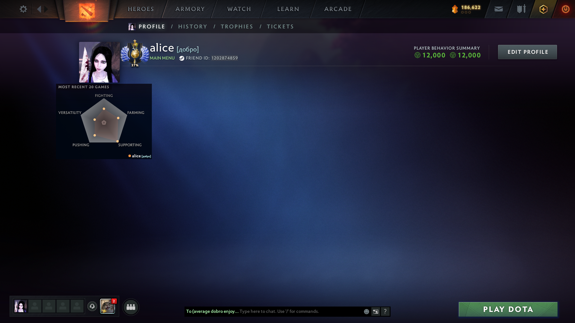 MMR: 4694 - Behavior: 12000